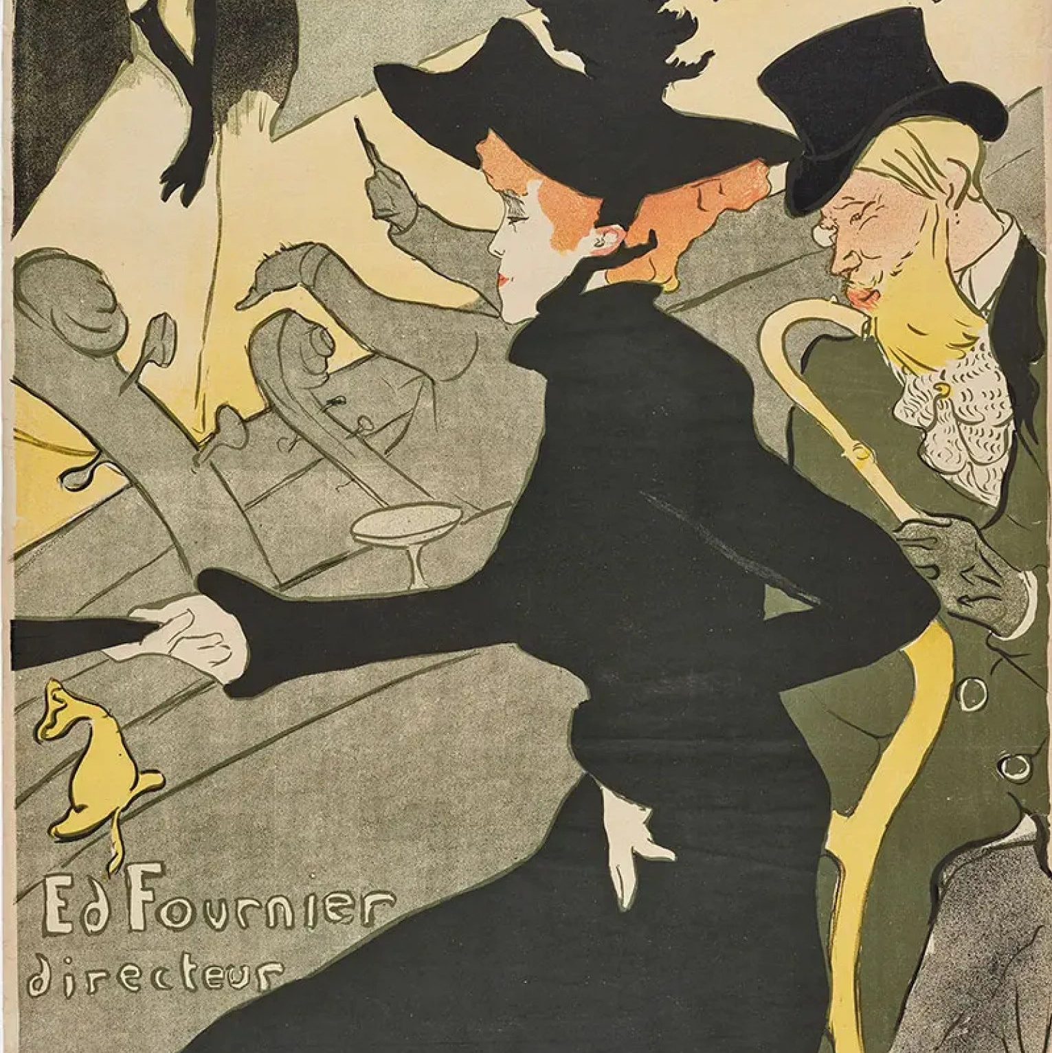 Divan Japonais Henri de Toulouse-Lautrec  Poster, 1893, 80.7×61.4 cm