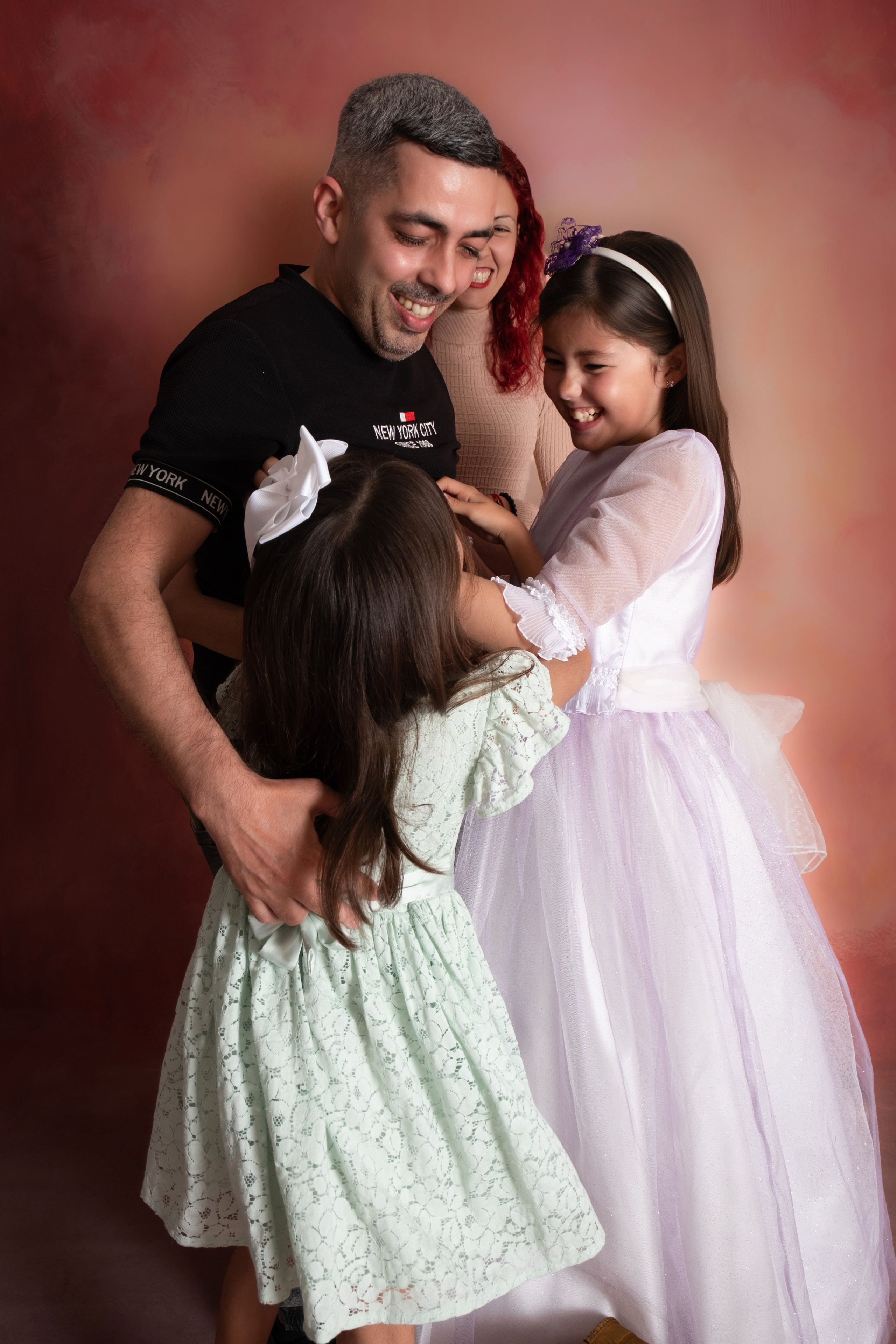 Familia en reportaje de comunión en Gran Canaria con fotógrafo Migui Peques