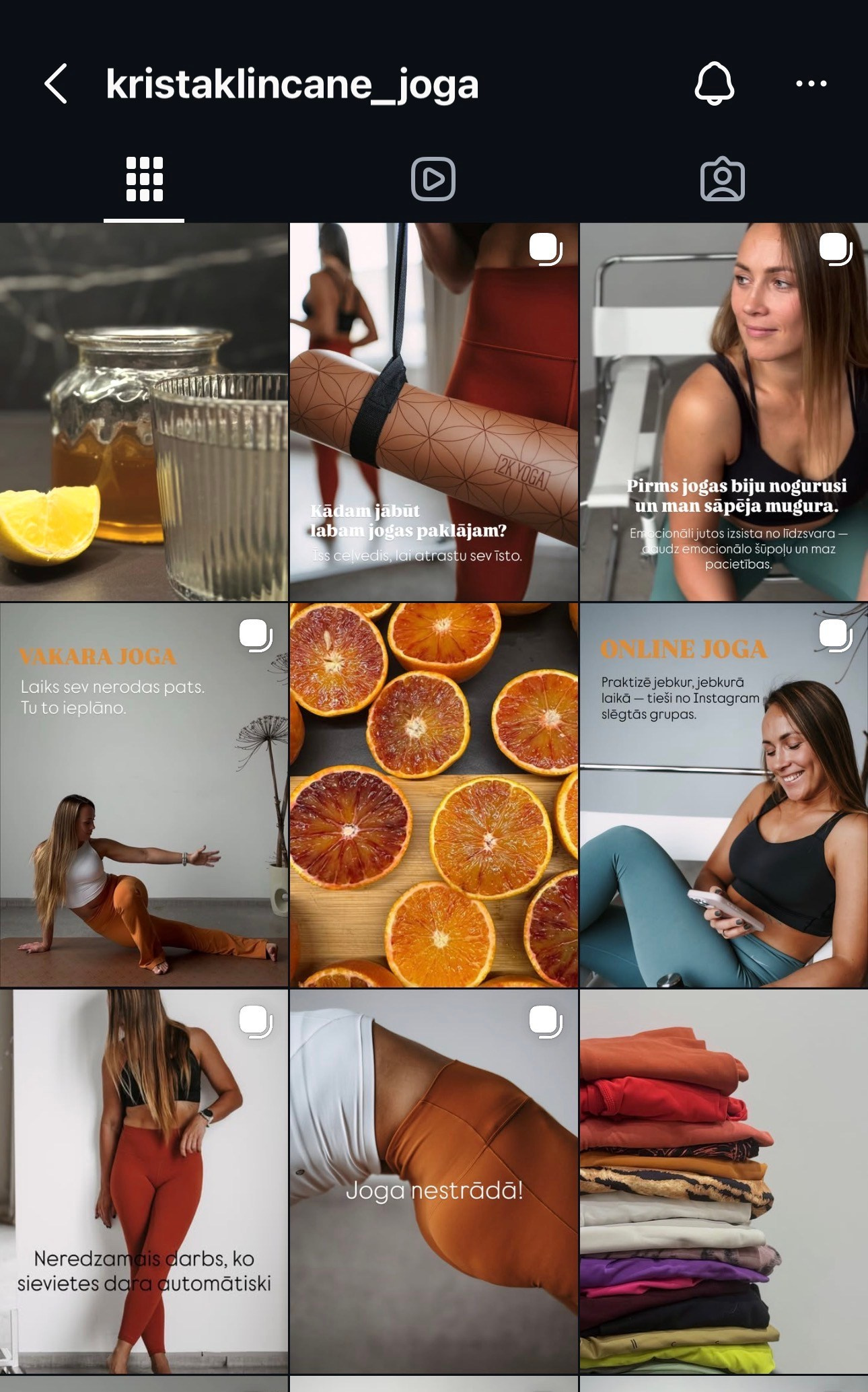 Instagram profila audits. Sieviešu fotogrāfe Nadja Kraukle