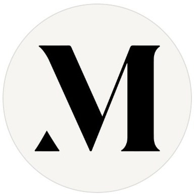 Brand of jewelry Mavie, representing a modern and sophisticated brand logo.