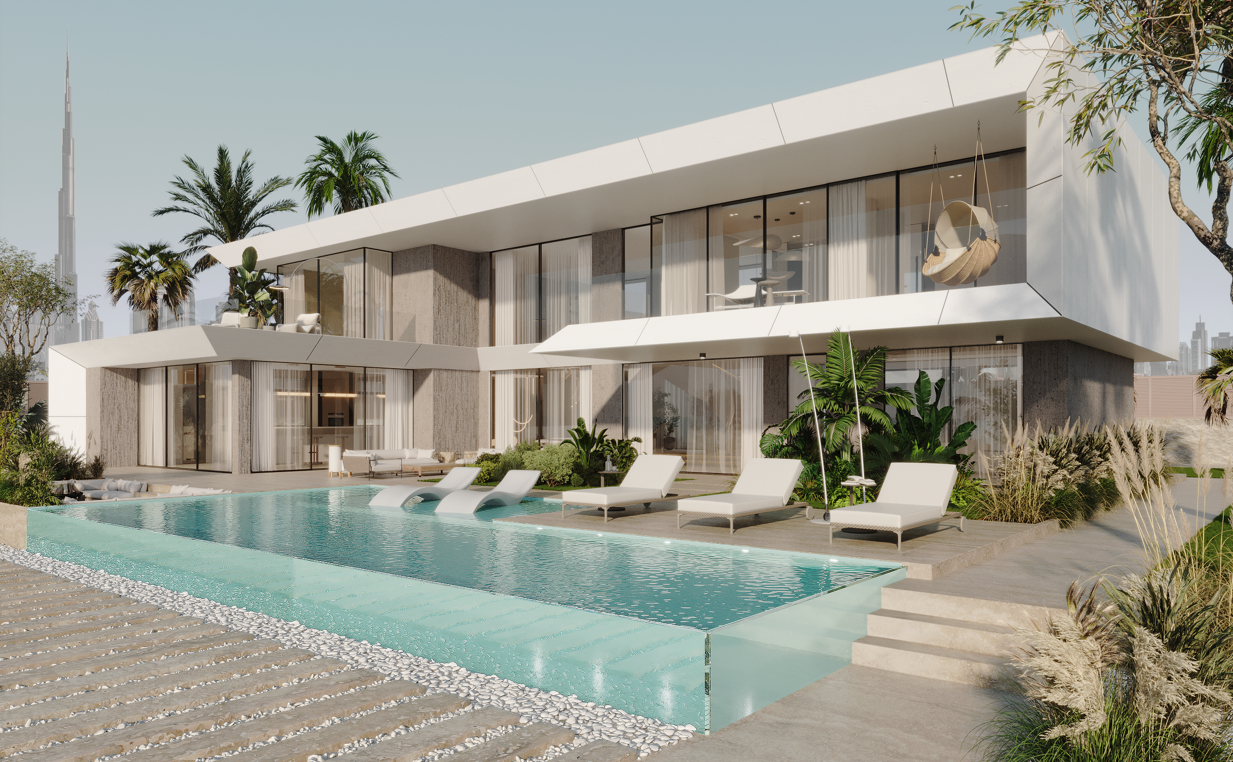 WHITE VILLA IN DUBAI