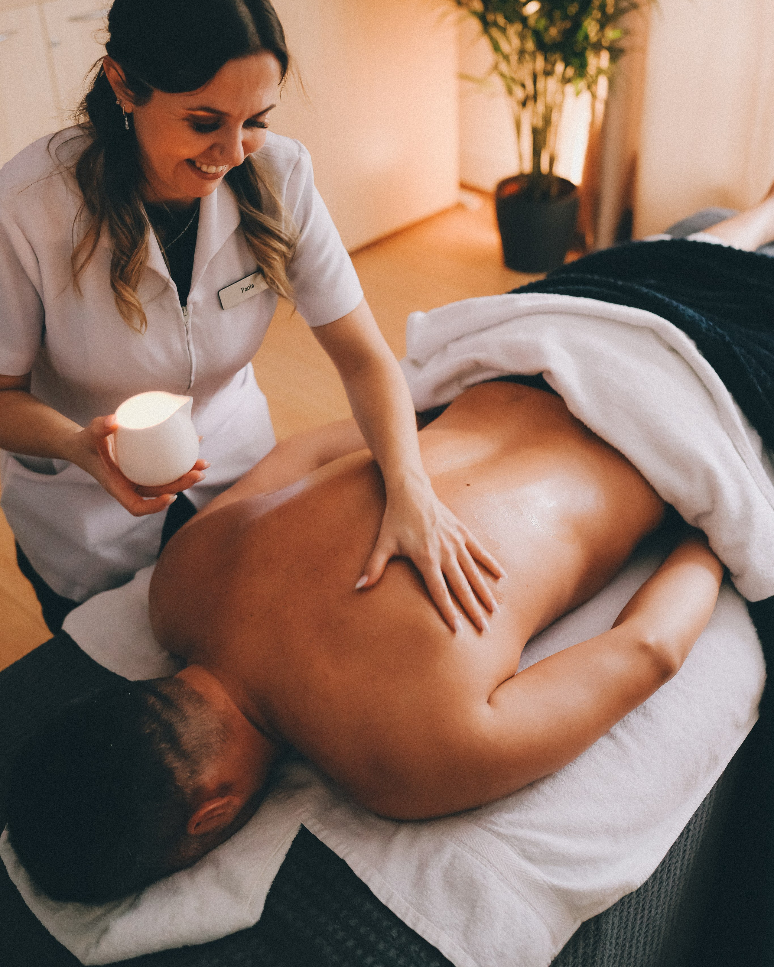 Detail shot from a brand photoshoot for a beauty business in Solihull, hands and tools captured in warm light.