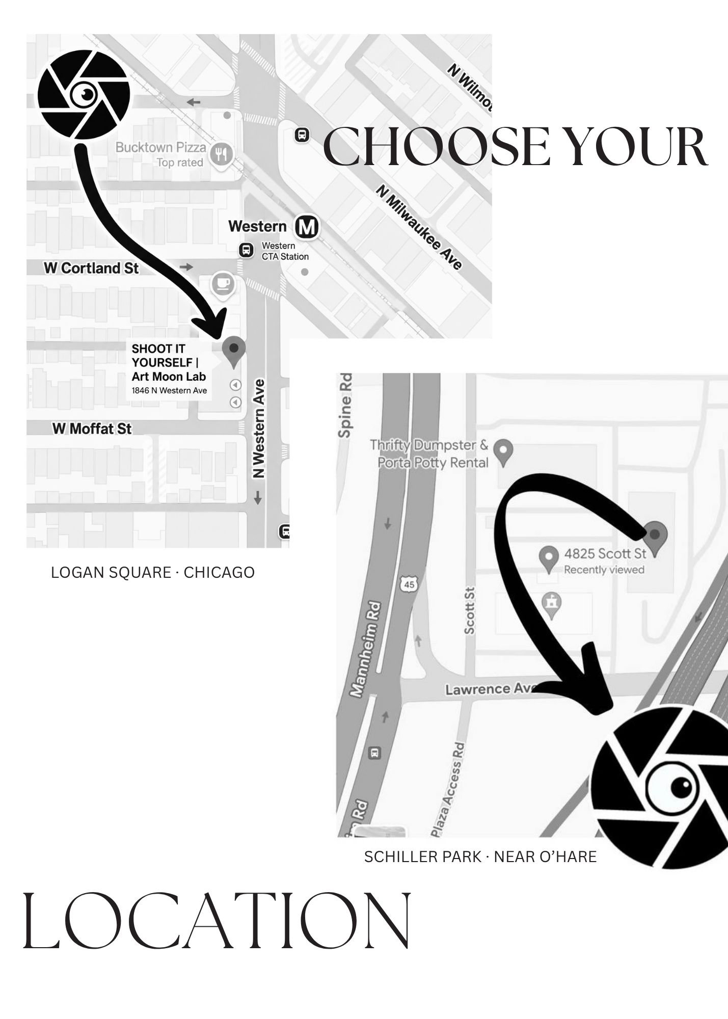 LOCATION. SHOOT IT YOURSELF — SELF PORTRAIT STUDIO IN CHICAGO