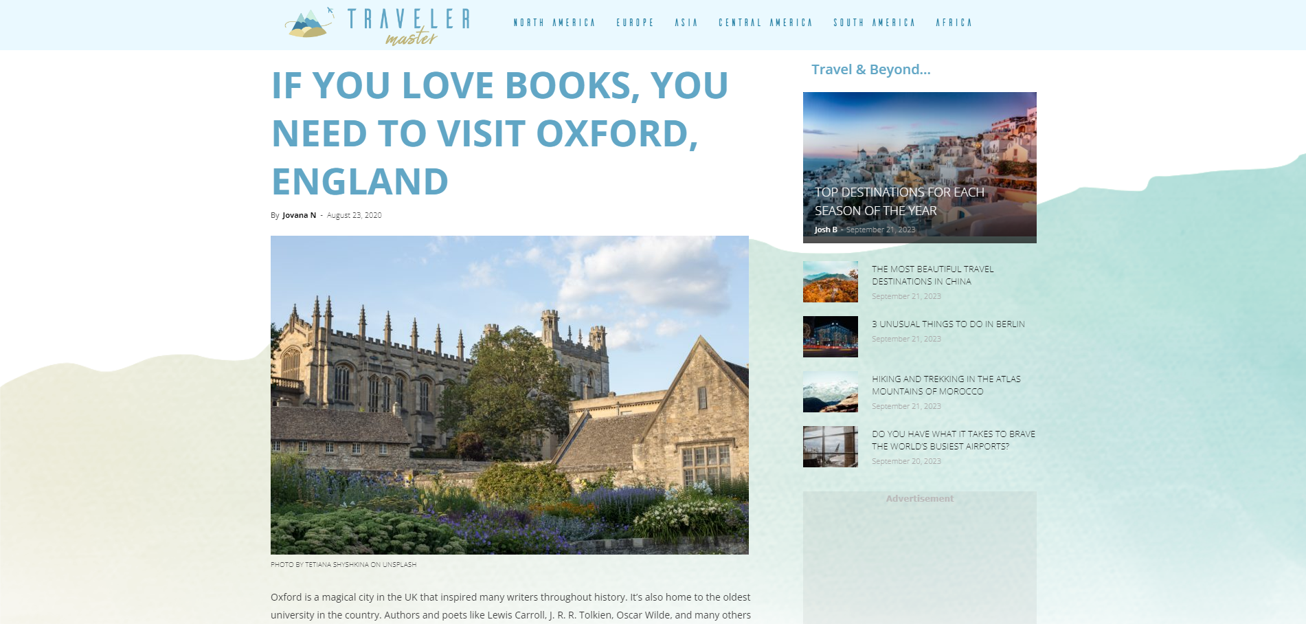 Oxford. Тетяна Шишкіна фотографиня і дослідниця