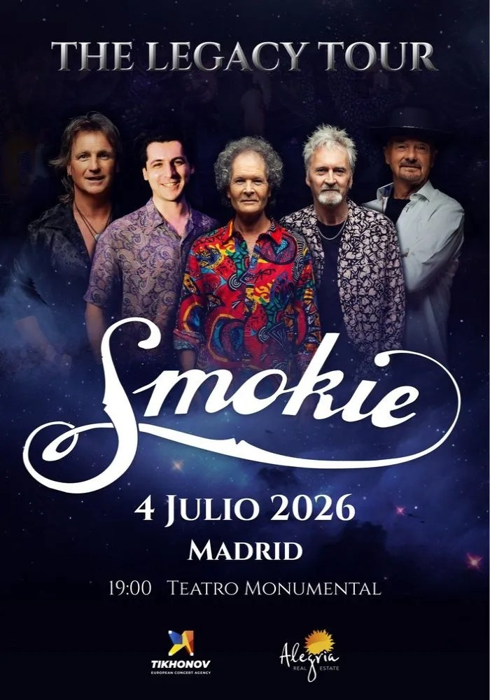 Smokie едут в Мадрид в 2026 году: The Legacy Tour и золотые хиты в Teatro Monumental | FOTKAI