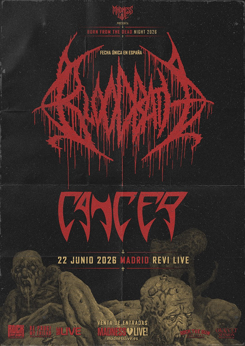 Bloodbath and Cancer in Madrid 2026: death metal concert at Revi Live | Born From The Dead Night | FOTKAI