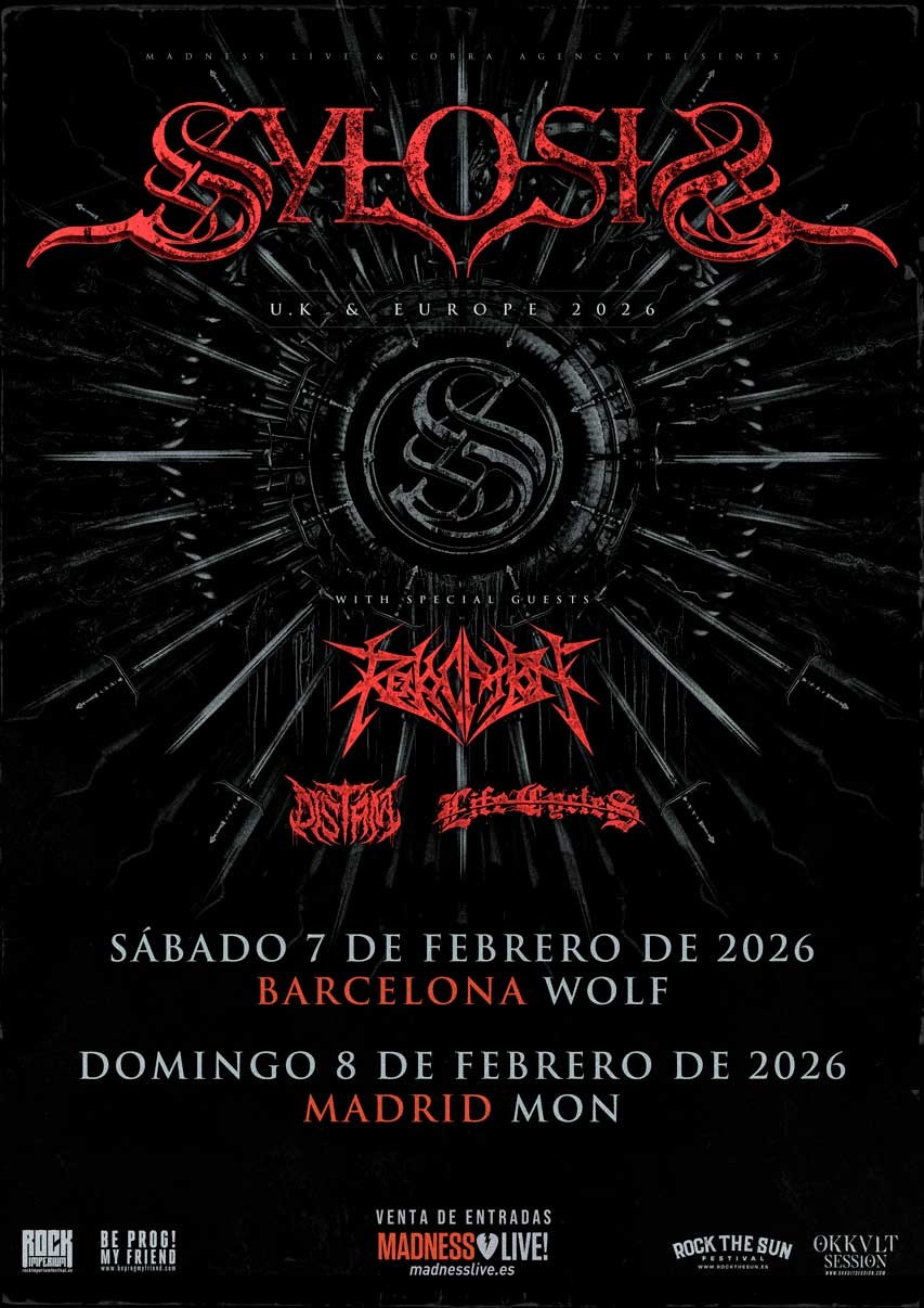 Sylosis en España 2026: gira de metal con Revocation, Distant y Life Cycles en Barcelona y Madrid | FOTKAI