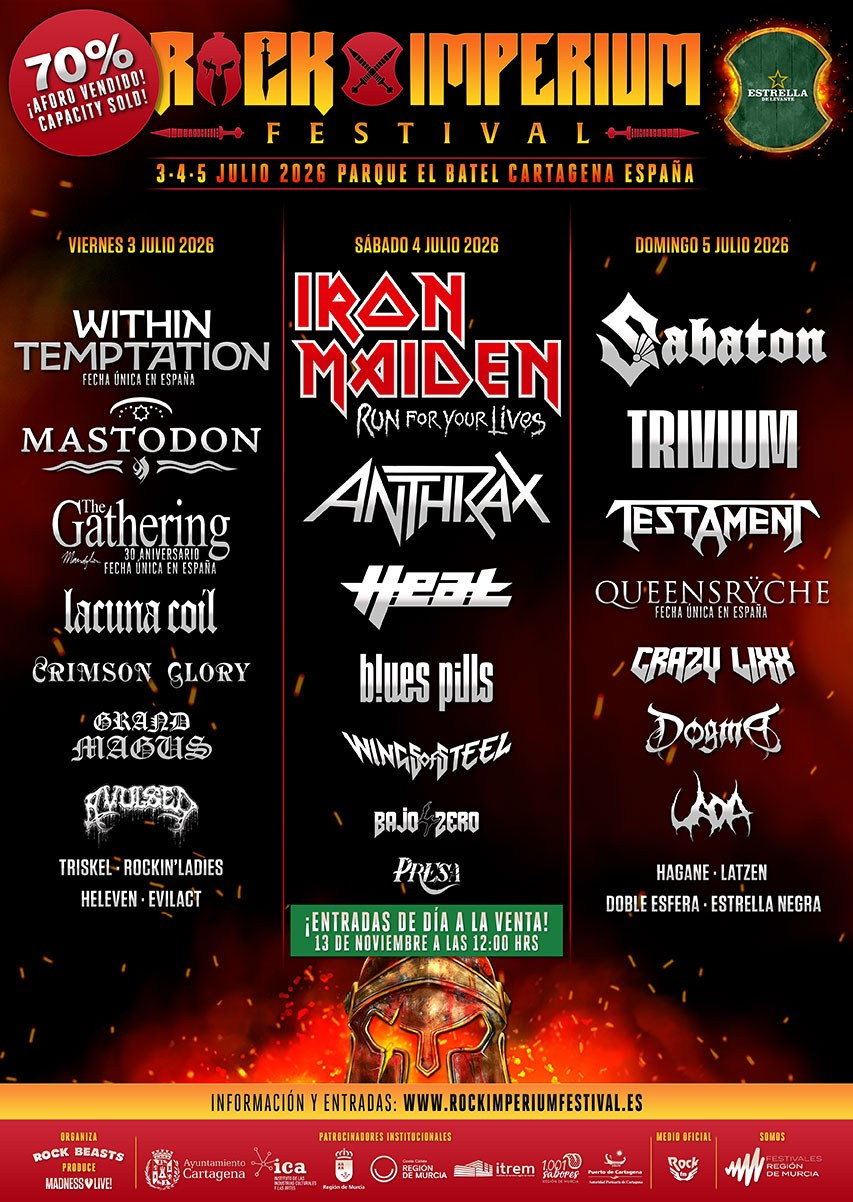 Rock Imperium Festival 2026 — legends of rock & metal in Cartagena | FOTKAI