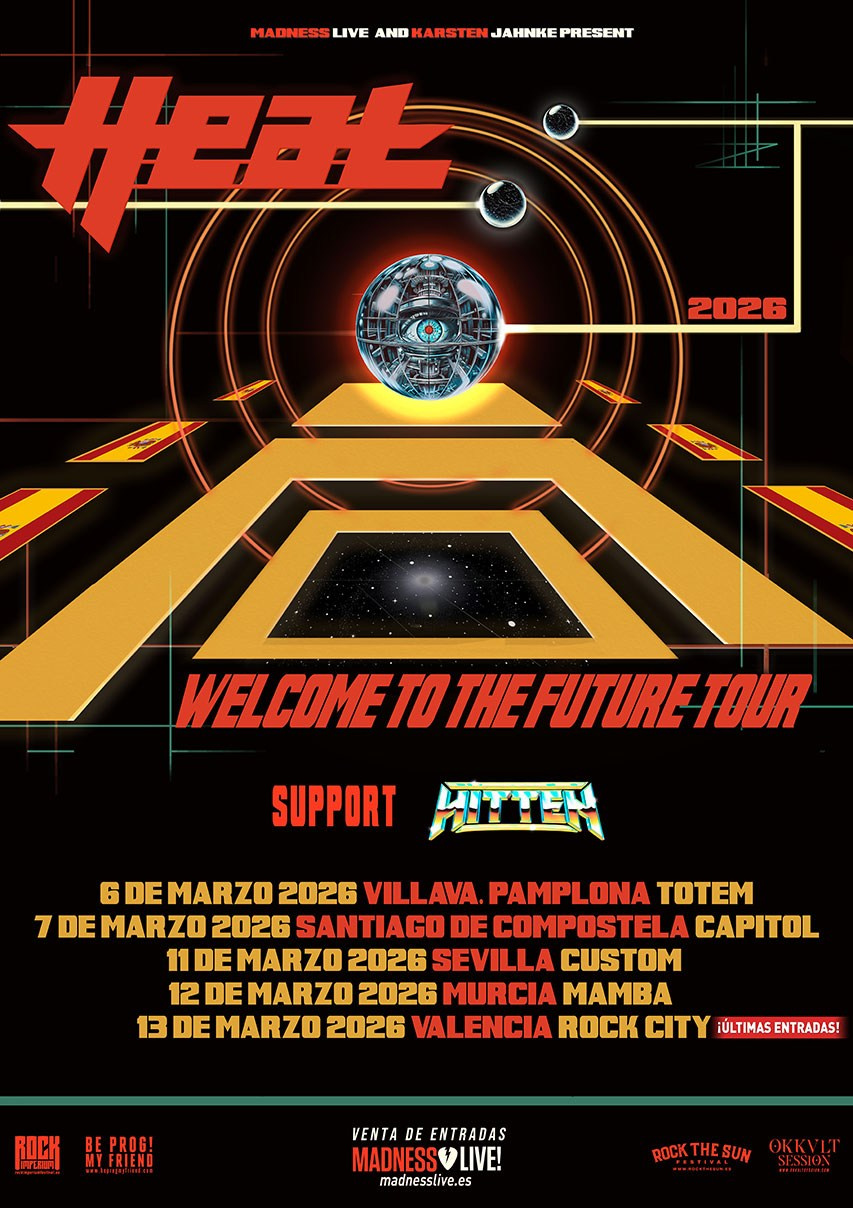 H.E.A.T gira por España 2026 — conciertos de hard rock en Pamplona, Sevilla y Valencia | FOTKAI