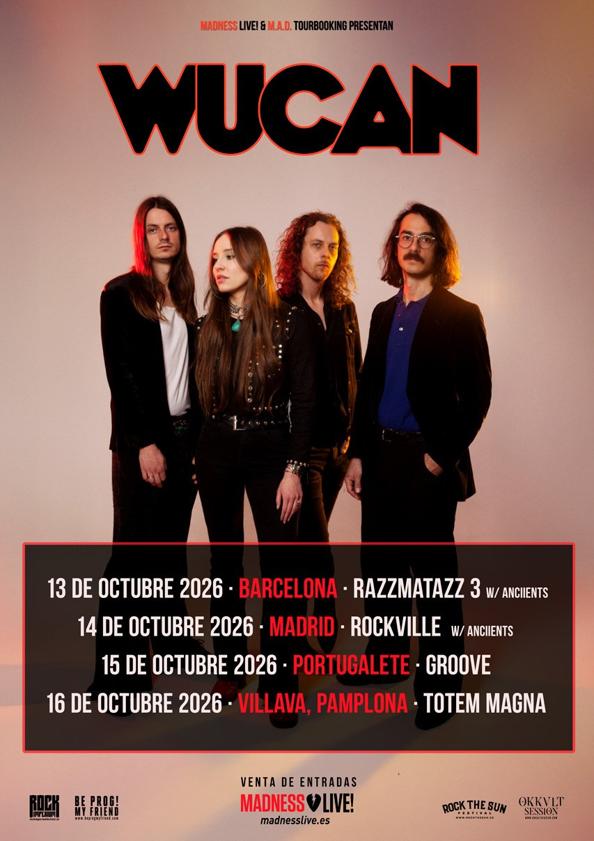 Wucan and Anciients live in Spain 2026: rock and prog metal in 4 cities | FOTKAI