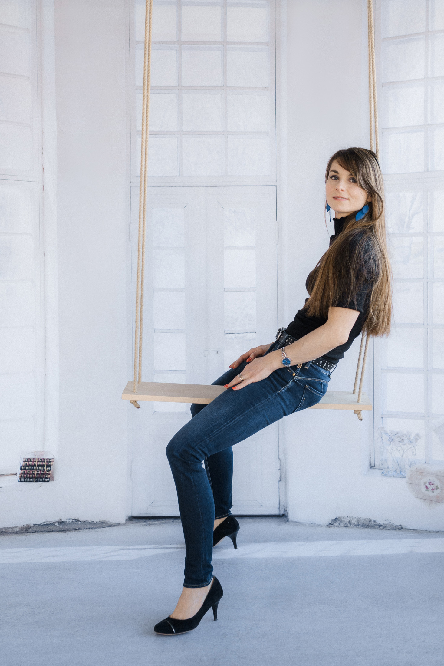 Mommy and me photosession in studio