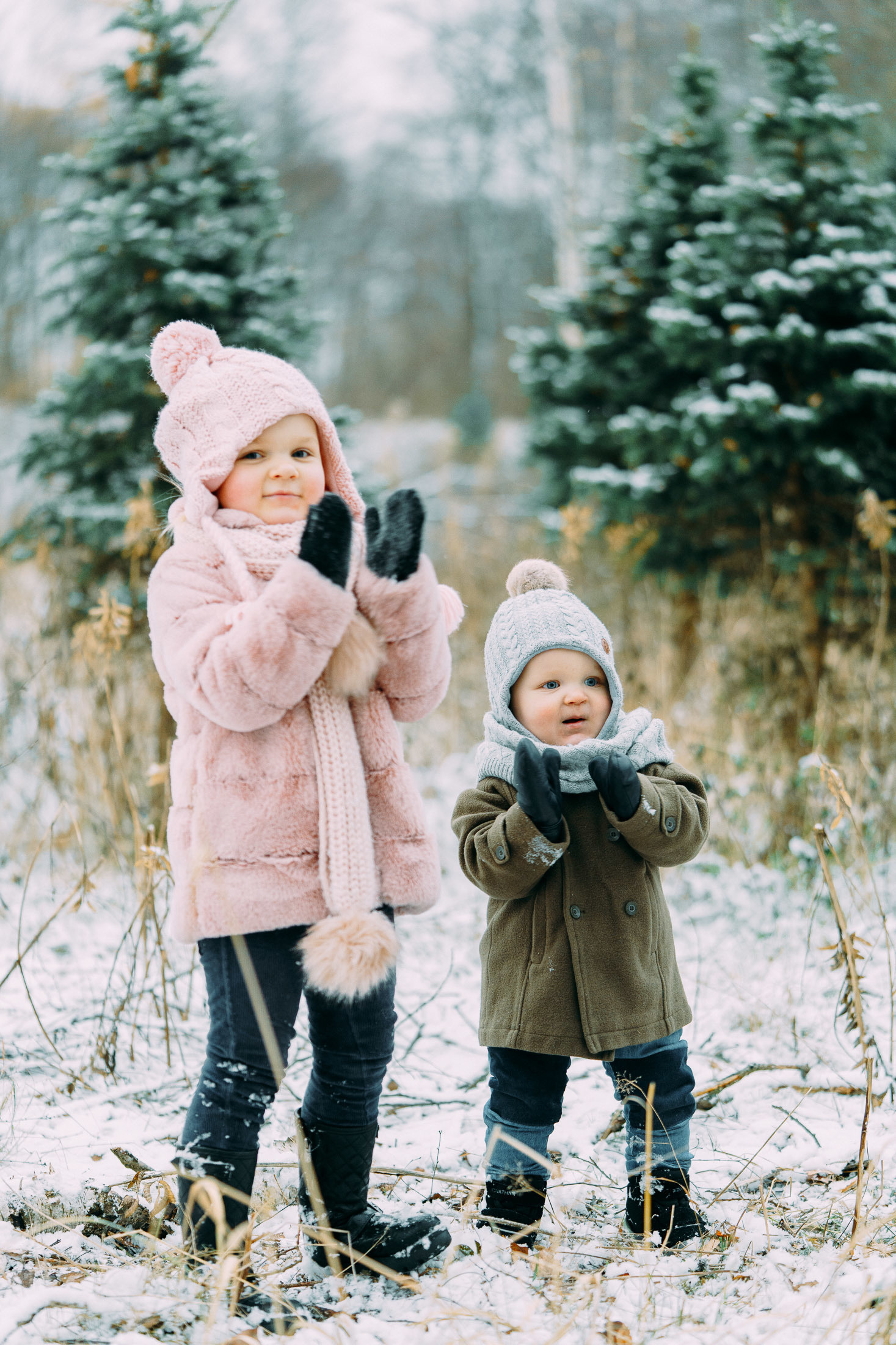 Joulukorttikuvaus miljöössä Espoossa