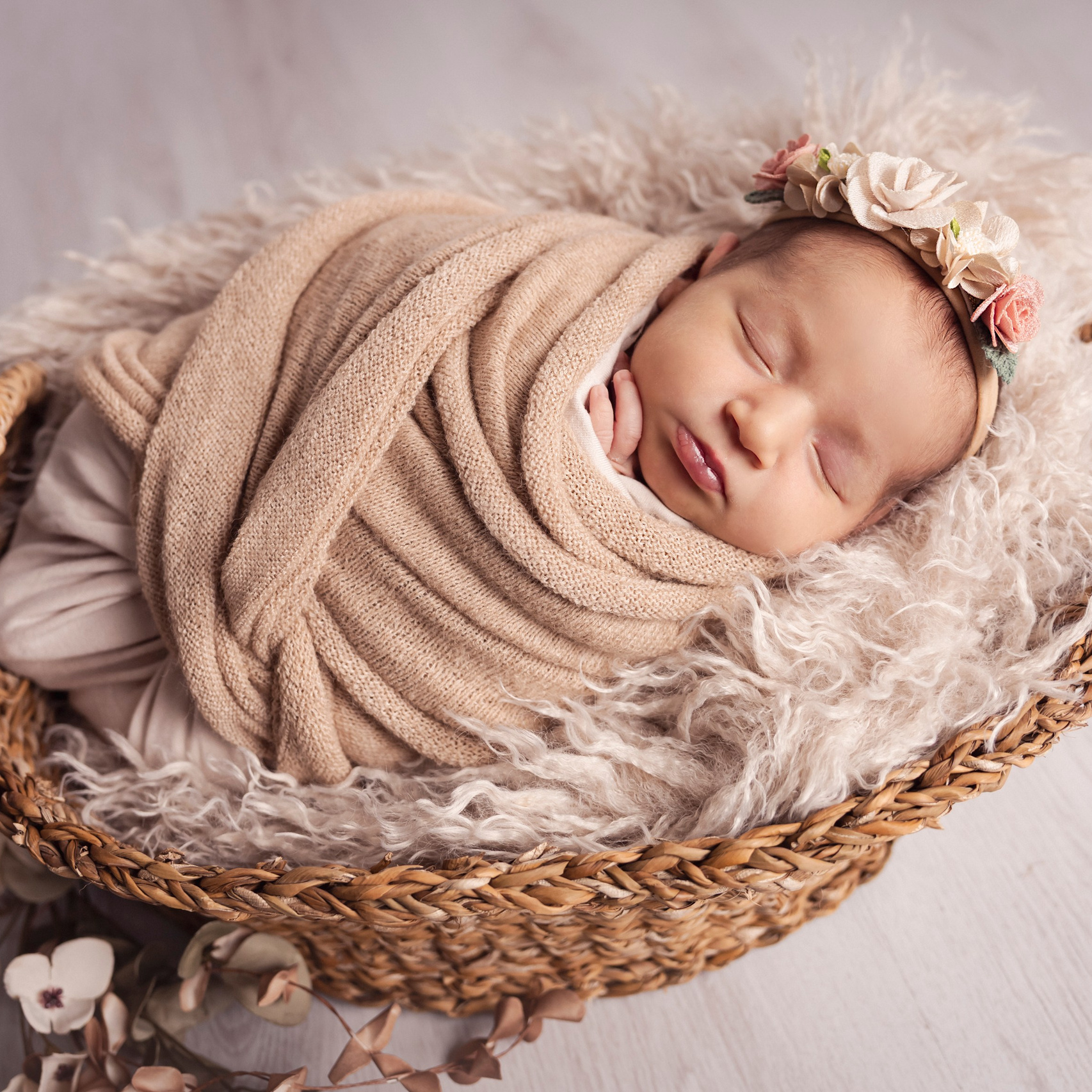 newborn a rodinné focení ve studiu Písek