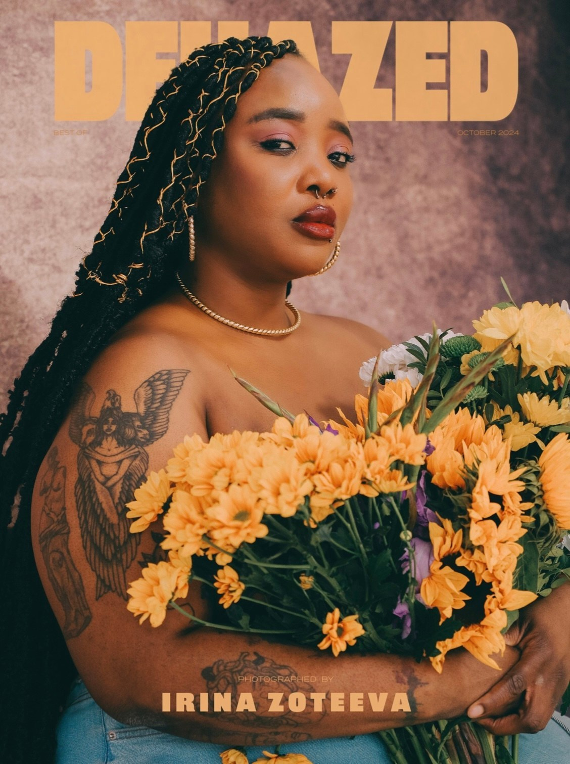 Dehazed Magazine cover October 2024 — portrait photographed by Irina Zoteeva Solihull