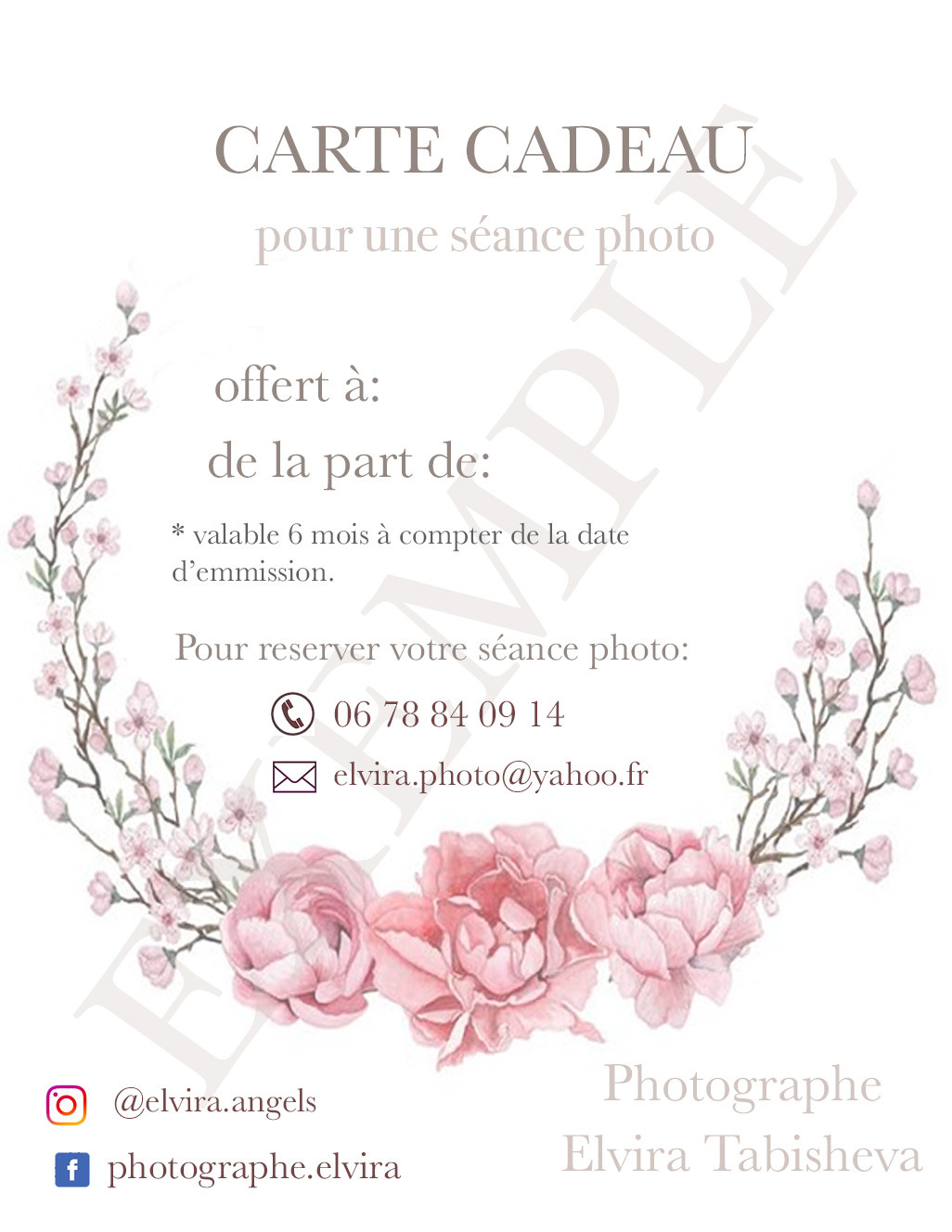 Услуги. Свадебный и семейный фотограф в Марселе и Провансе. Elvira Tabisheva