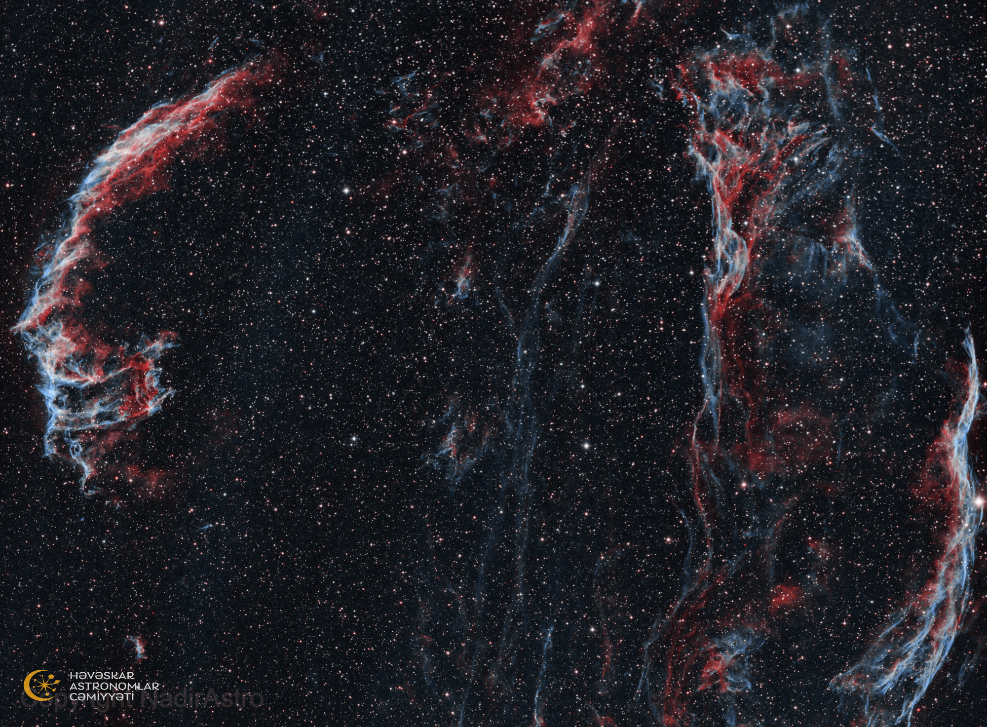 “Veil” dumanlığı. Həvəskar Astronomlar Cəmiyyəti — Astronomy.az