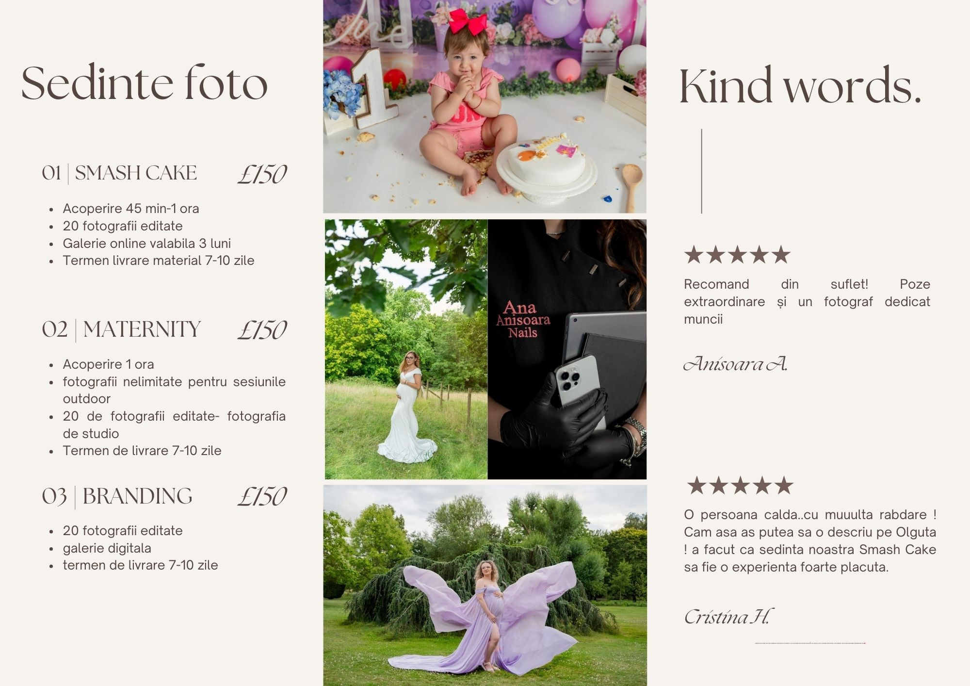 Services. Captured Moments by Olguta Vizauer