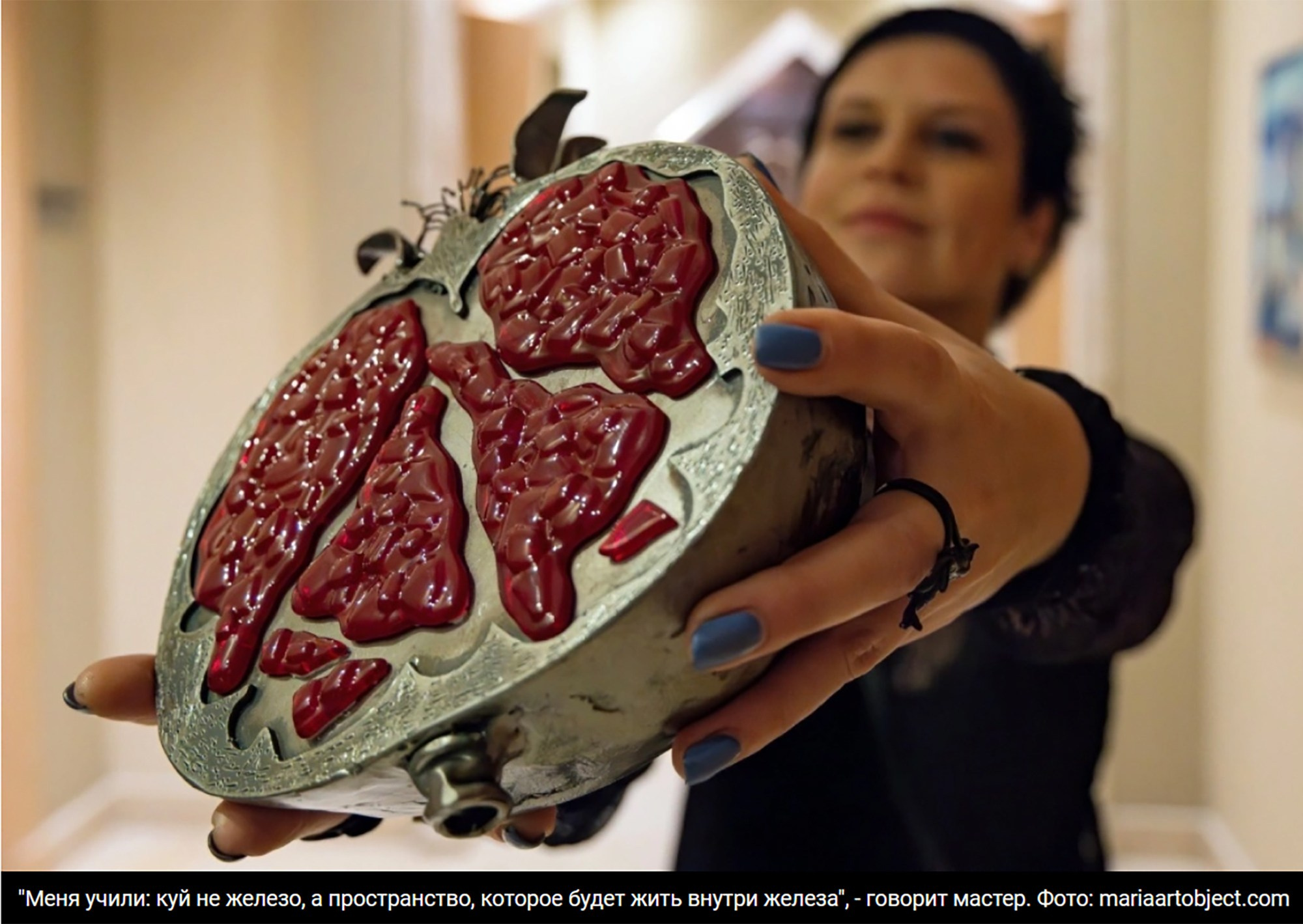 Художник по металлу, член Союза художников Беларуси Мария Тарлецкая