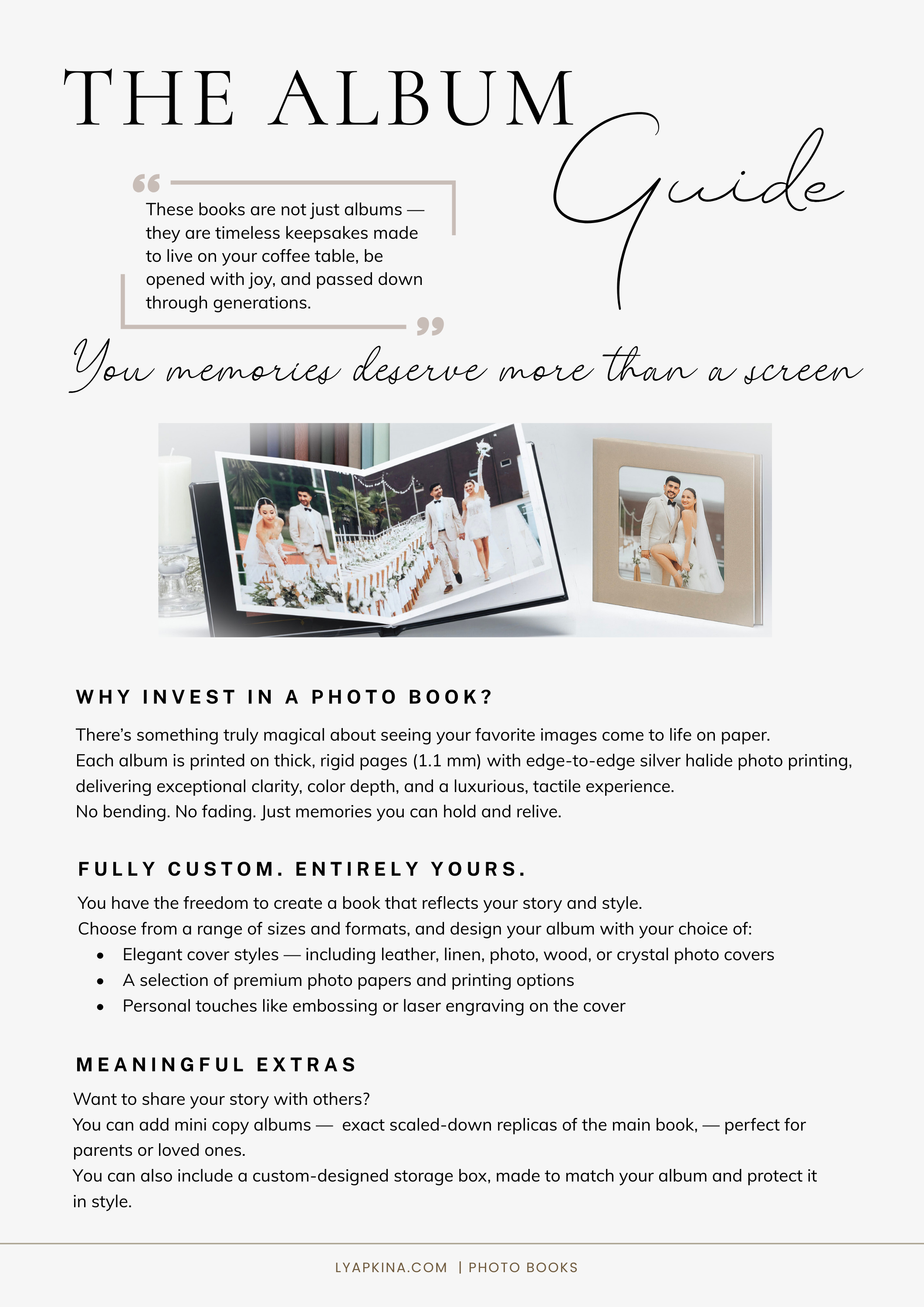 Photo Books. Wedding and Event photographer in Los Angeles