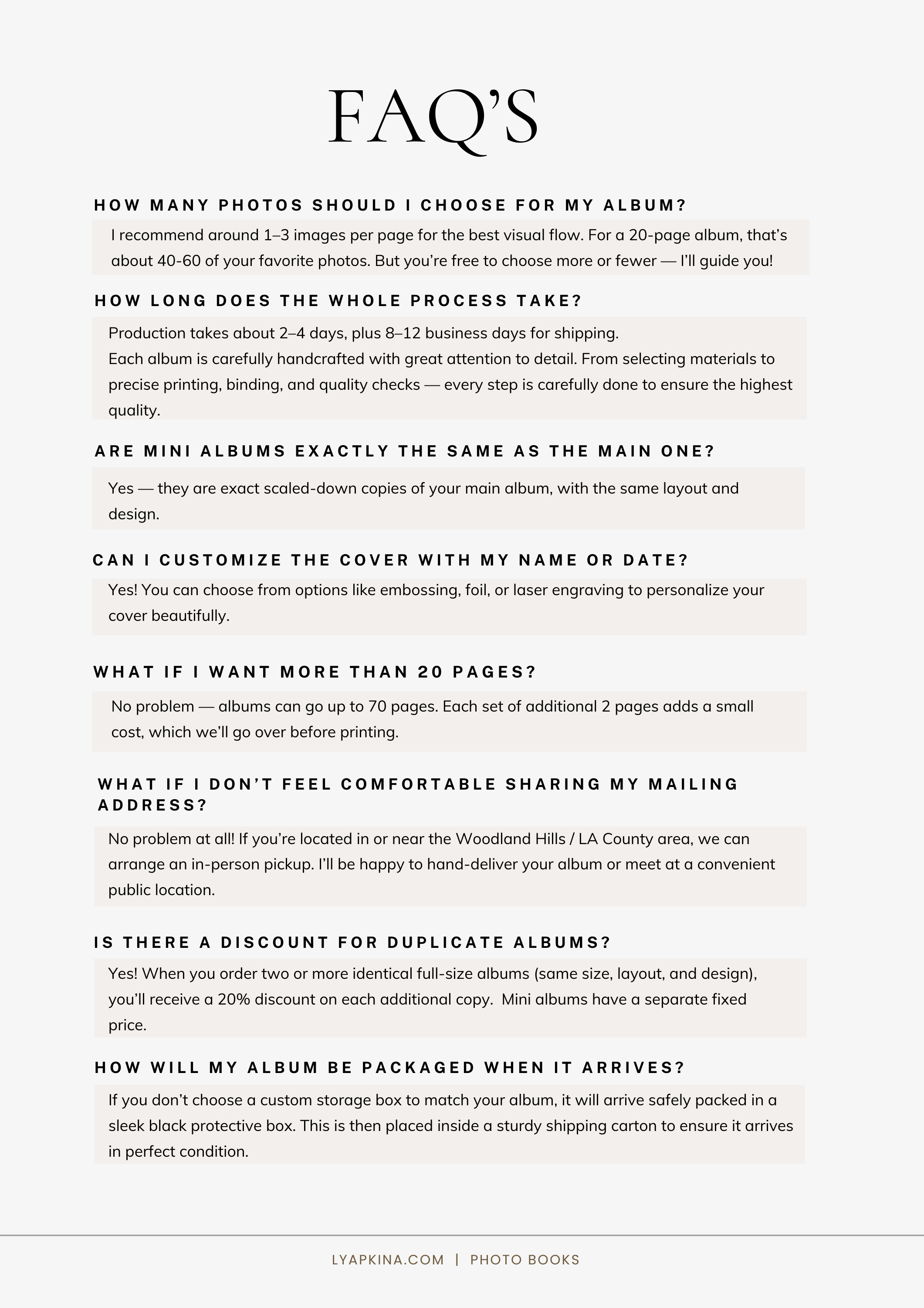 Photo Books. Wedding and Event photographer in Los Angeles