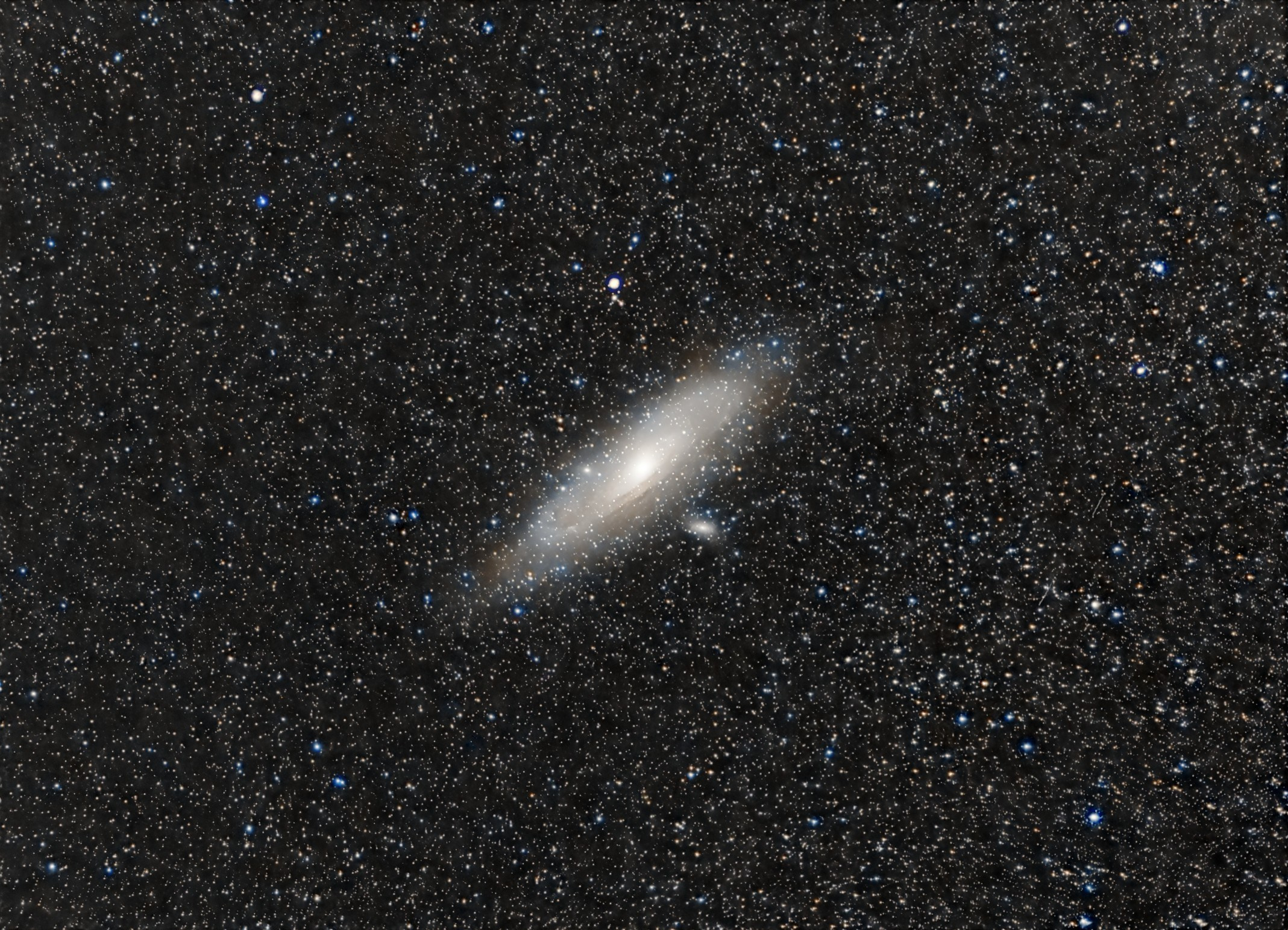 Andromeda qalaktikası (M-31). Həvəskar Astronomlar Cəmiyyəti — Astronomy.az