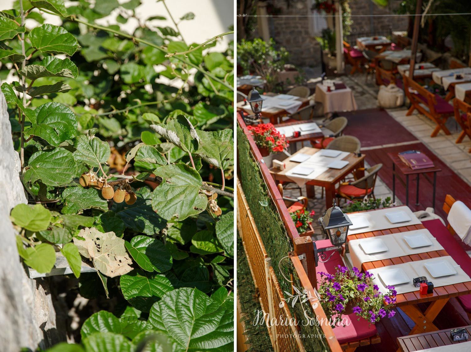 Gamlebyen i Budva - utsikt fra festningsmuren