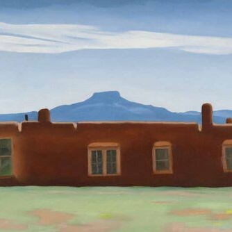 Джорджия О'Киф, Дом, в котором я живу, 1937. Йельский музей.