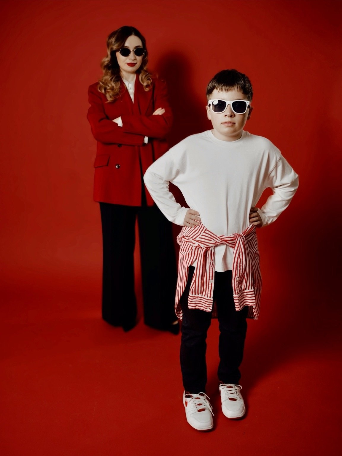 Studio photoshoot in Plovdiv with minimalist background