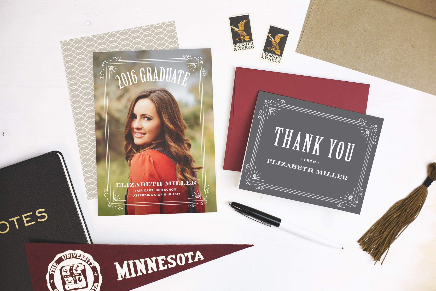 Basic Invite: Print Your Grad Party Invitations Easy. Portrait and graduation photographer Marina Simanava