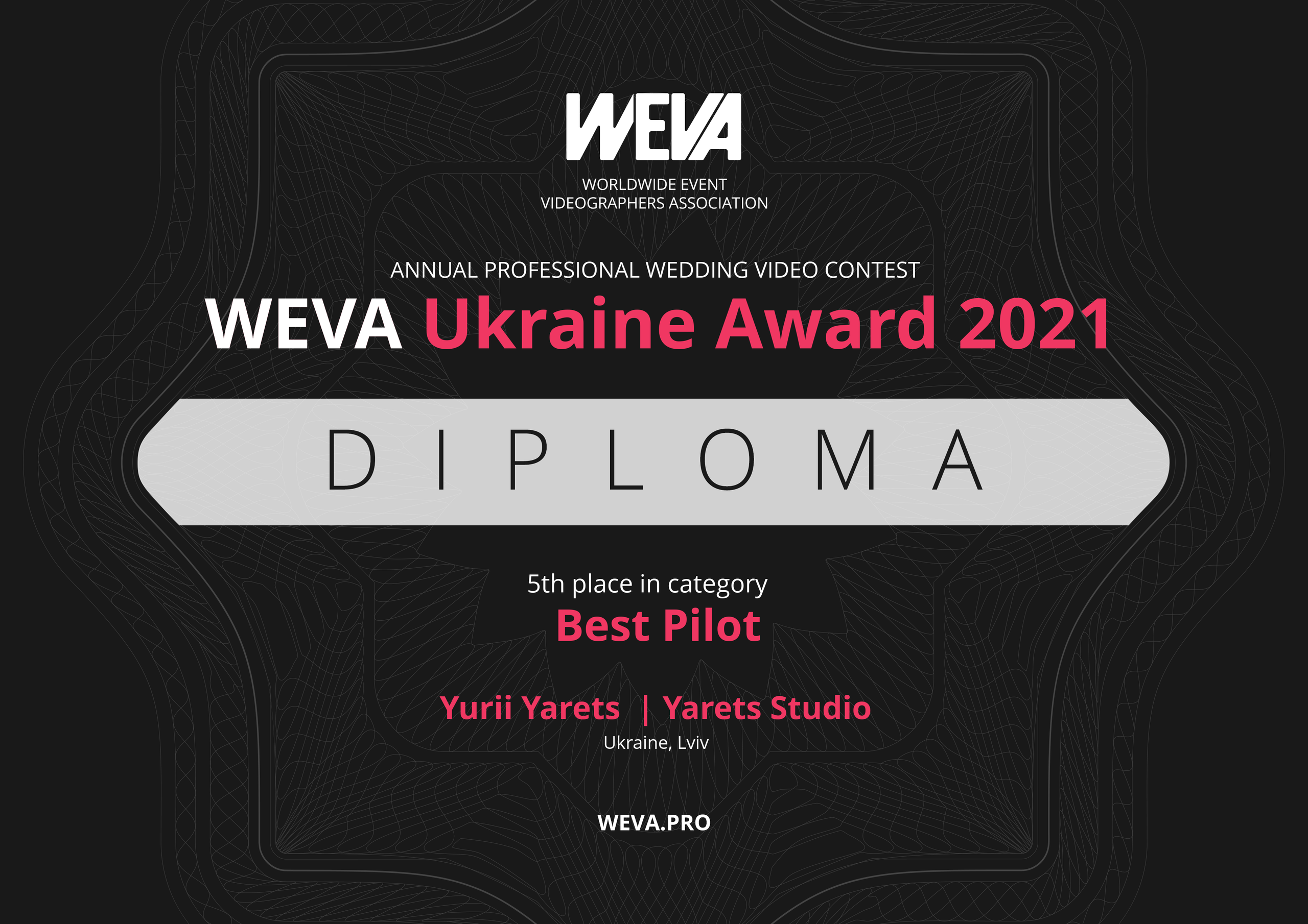 WEVA AWARDS UKRAINE 2021. Yarets Studio | Wedding Films & Photography | Worldwide