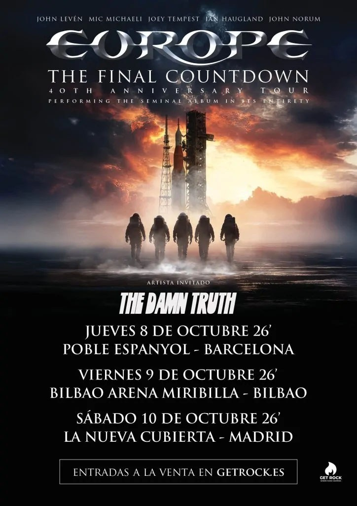 Europe в Испании: юбилейный тур «The Final Countdown» — концерты в Барселоне, Бильбао и Мадриде | FOTKAI