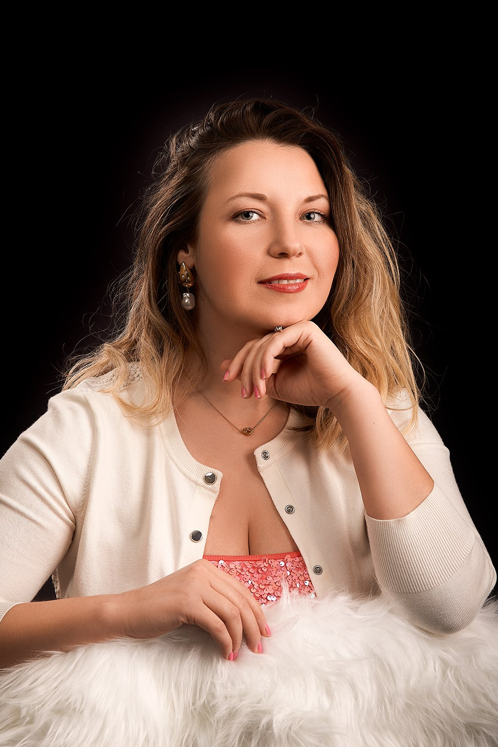 Newborn photographer Irene Chaikeen at work in her studio