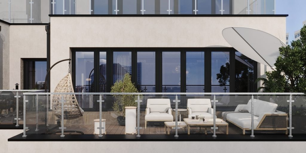 APARTMENT WITH A TERRACE IN MINSK. Interior Design & 3D Rendering | Alena Bulataya Design Buro
