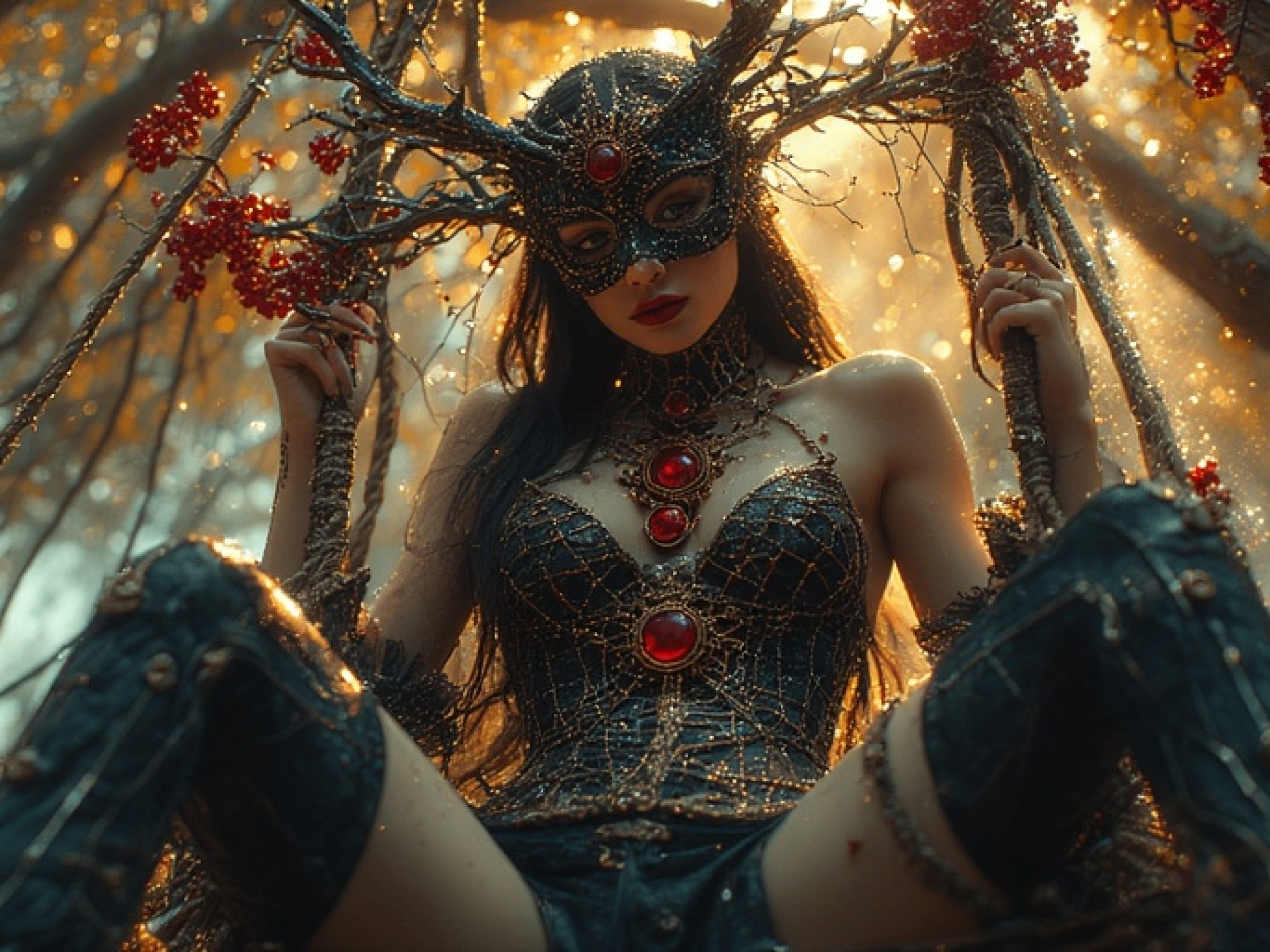 Shadows of Silk and Thorns: A Dark Fairy Queen’s Ethereal Realm. Edwardsartistry