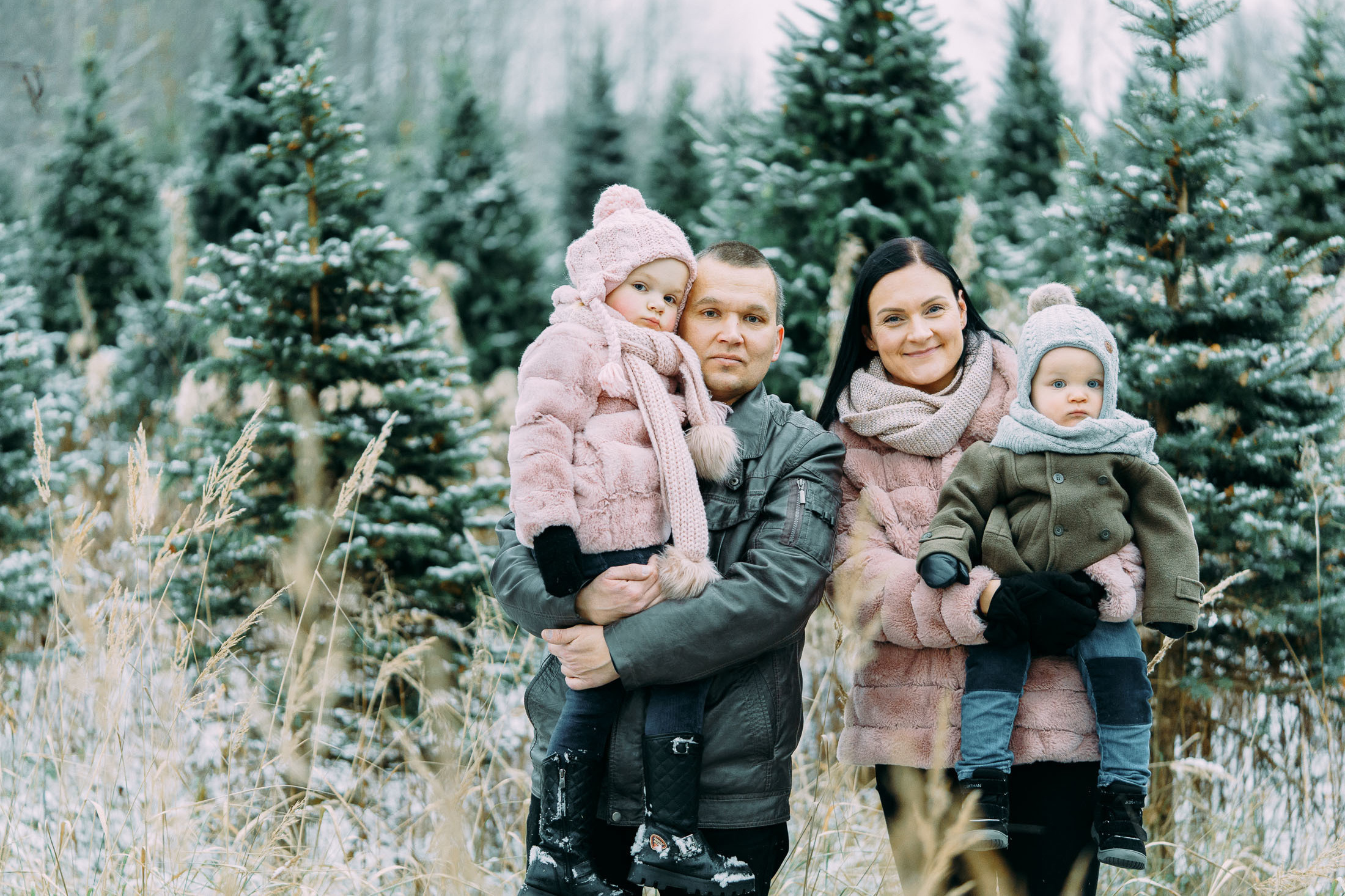 Joulukorttikuvaus miljöössä Espoossa