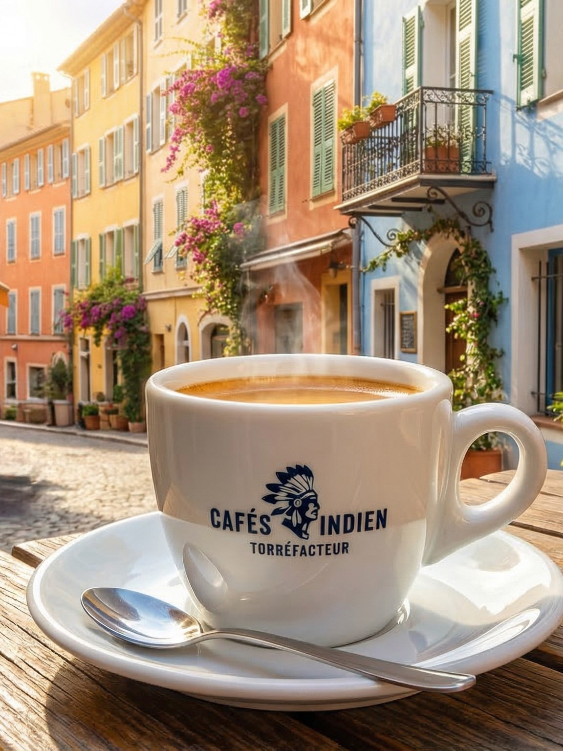 Визуальный стиль и концепция для кофейного бренда Cafés Indien Torréfacteur