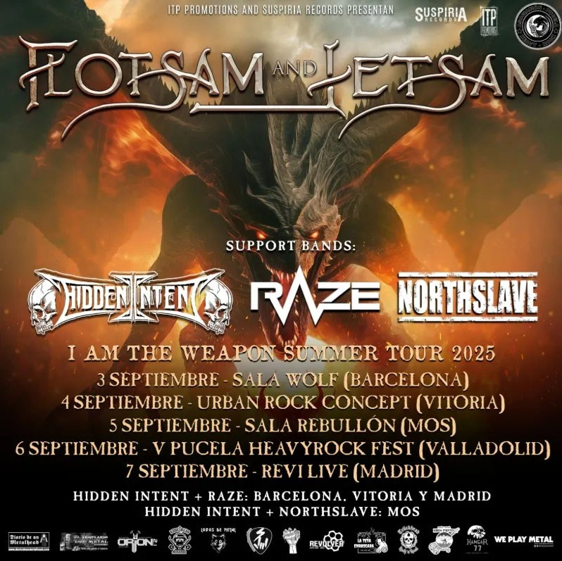 Calendario de conciertos de rock y metal en España – Septiembre 2025 | FOTKAI