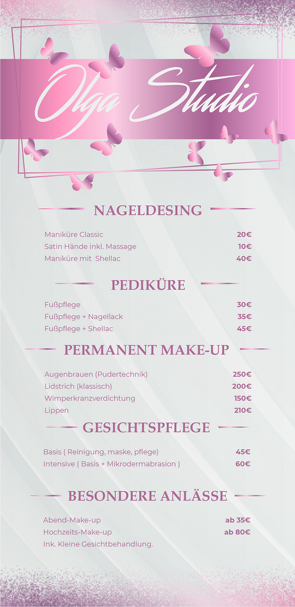 Прайс-листы. Рекламное агентство в Германии