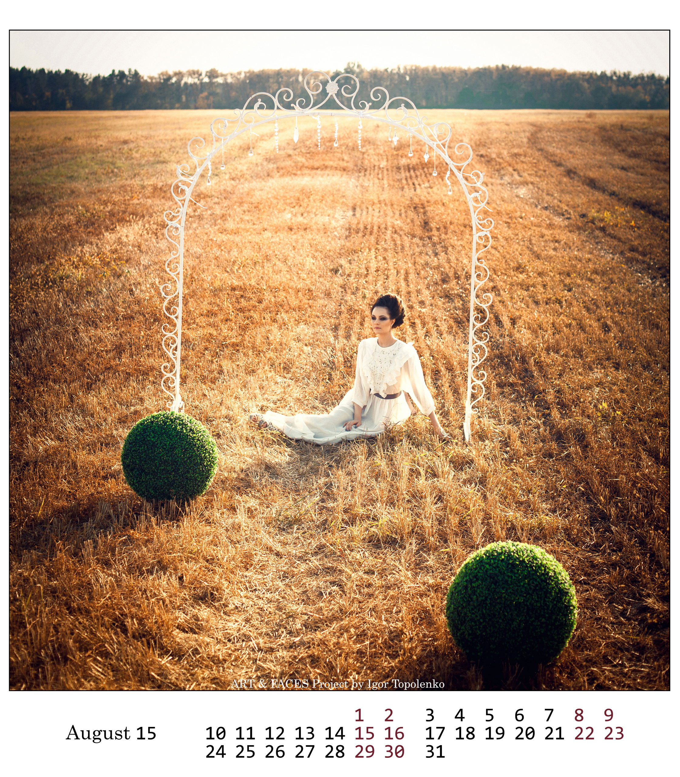 Календарь ART & FACES Project. Фотограф Ігор Тополенко Арт- фото та весільна фотографія Україна Київ