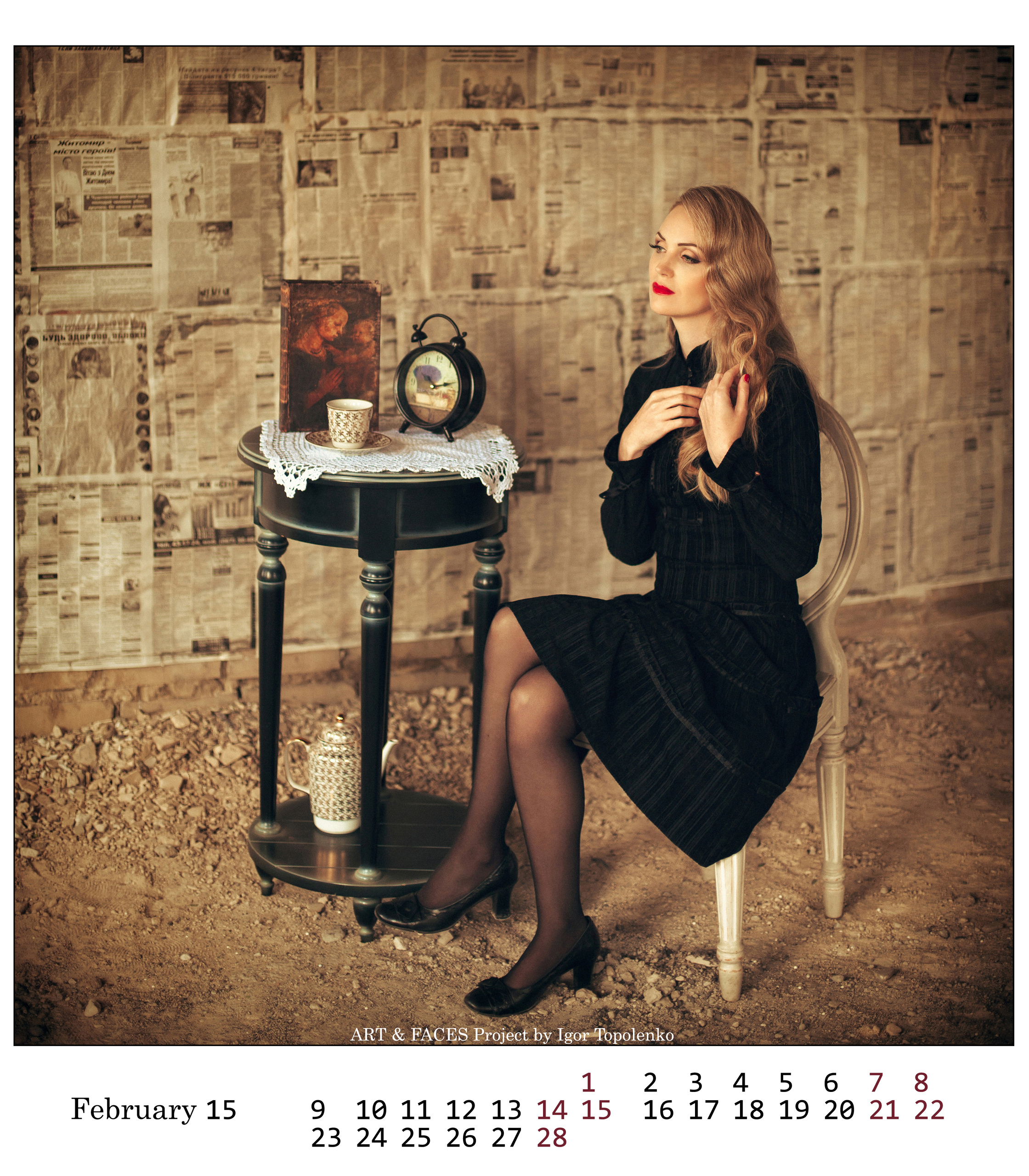 Календарь ART & FACES Project. Фотограф Ігор Тополенко Арт- фото та весільна фотографія Україна Київ