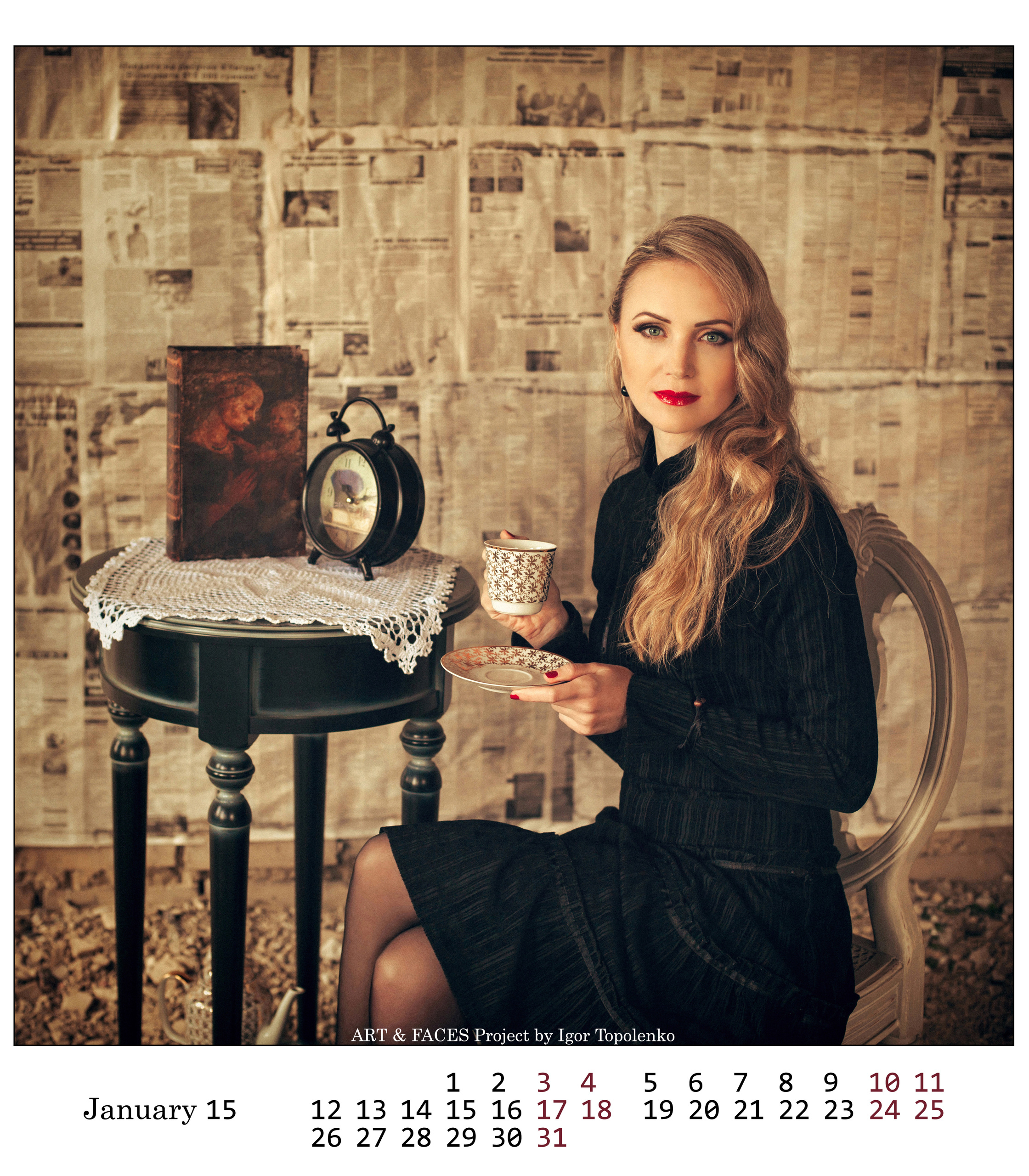 Календарь ART & FACES Project. Фотограф Ігор Тополенко Арт- фото та весільна фотографія Україна Київ