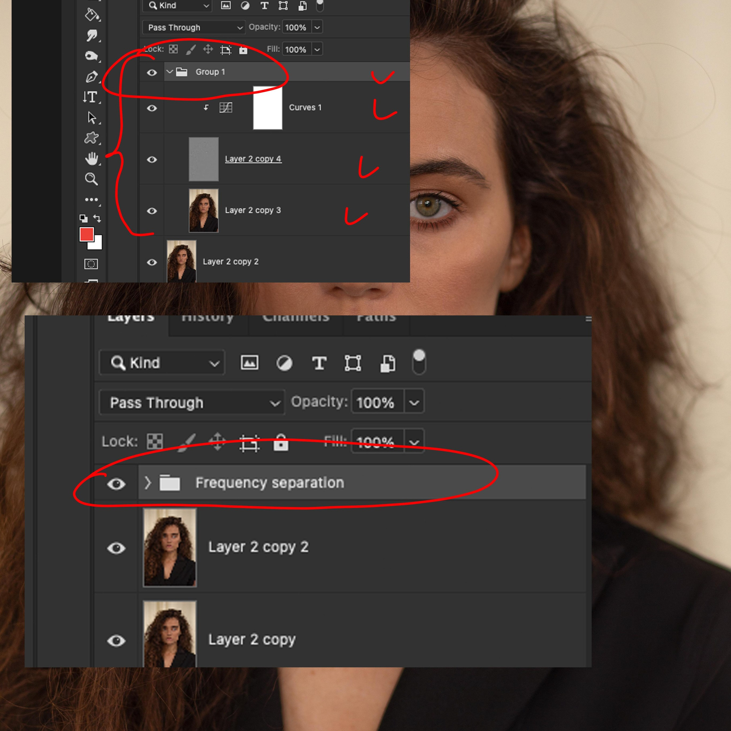 Retouching Training/Headshot Retouching Algorithm. AI Photo Retoucher and Image Restorer Zhanna Ognivo