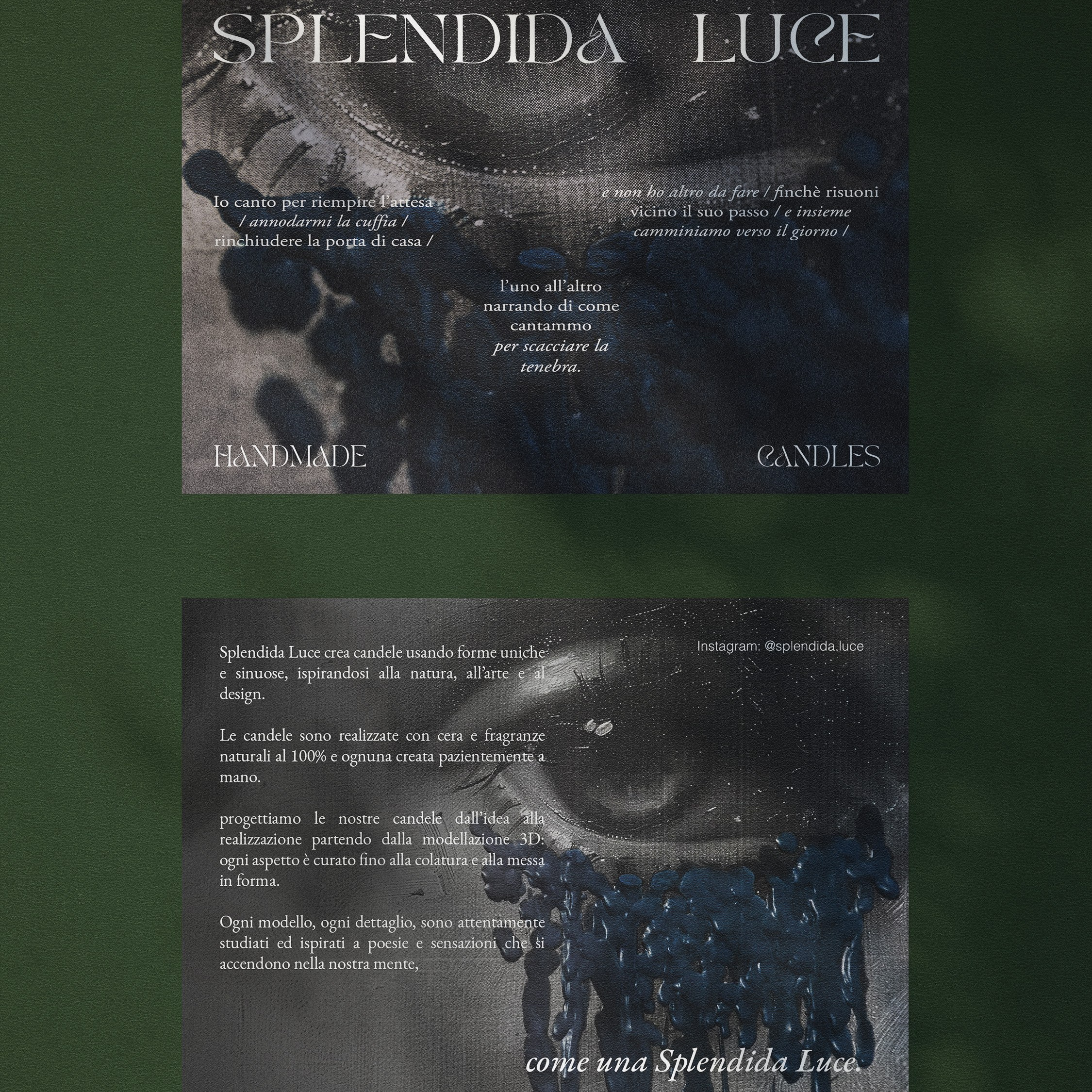 Splendida Luce - brand identity. Aura Studio / co-design space