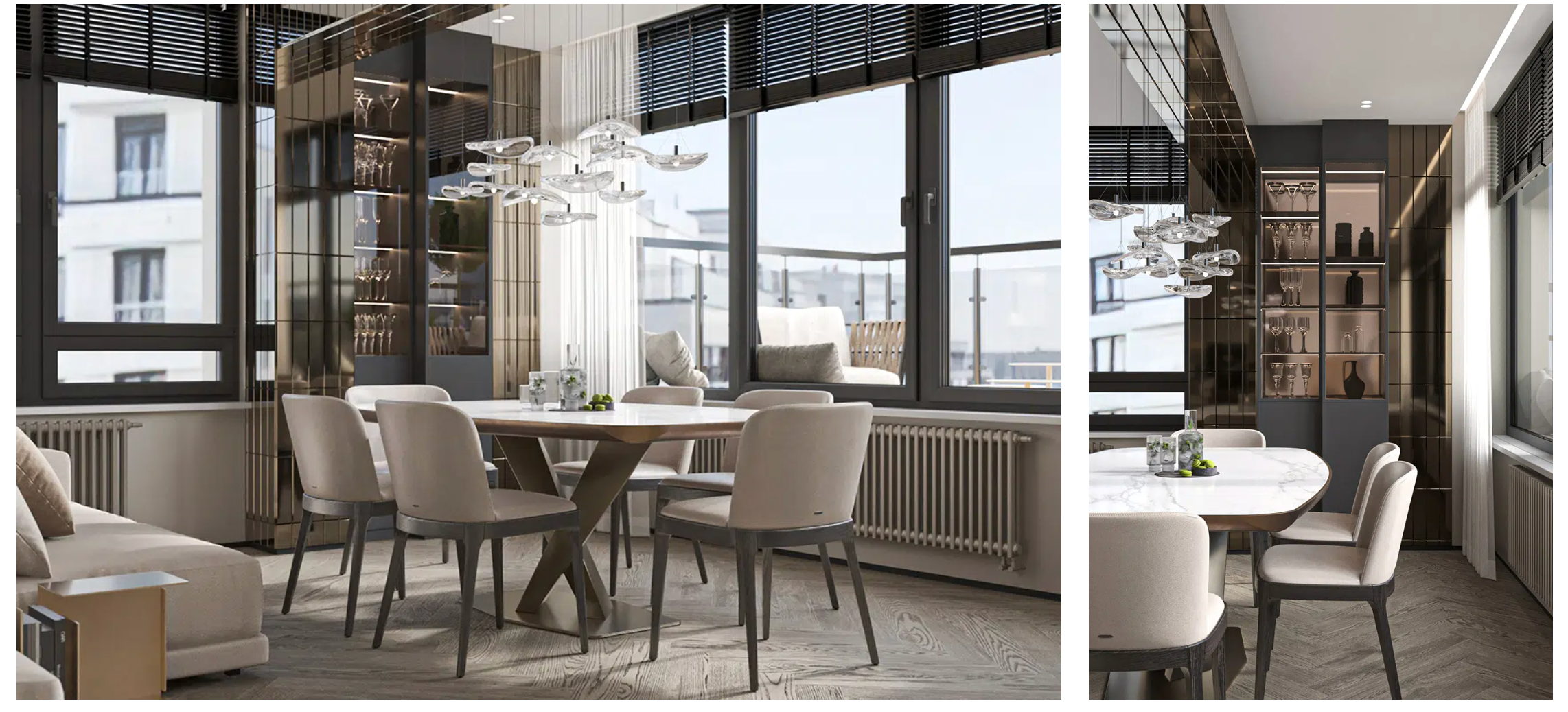 ELEGANT APARTMENT. Interior Design & 3D Rendering | Alena Bulataya Design Buro