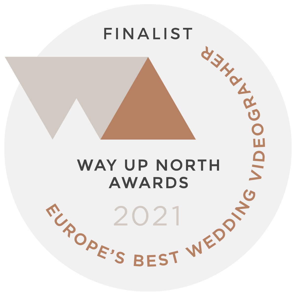Way Up North Europe's best wedding videographers finalist logo, Yarets Studio