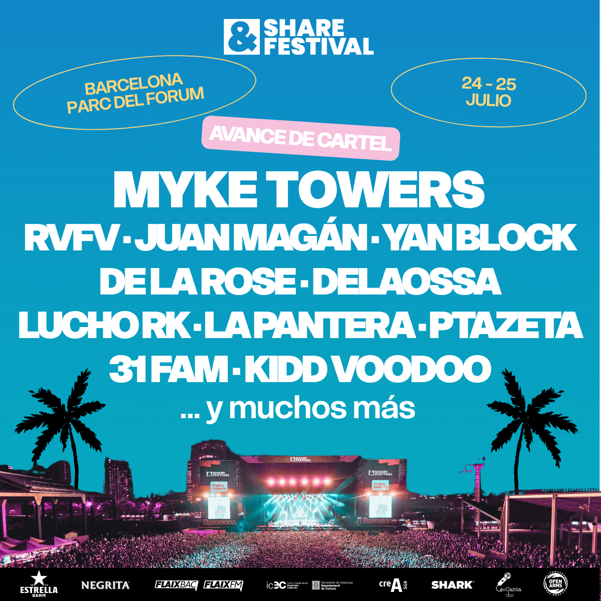 Share Festival 2026 — Barcelona: музыкальный фестиваль и урбан‑музыка | FOTKAI