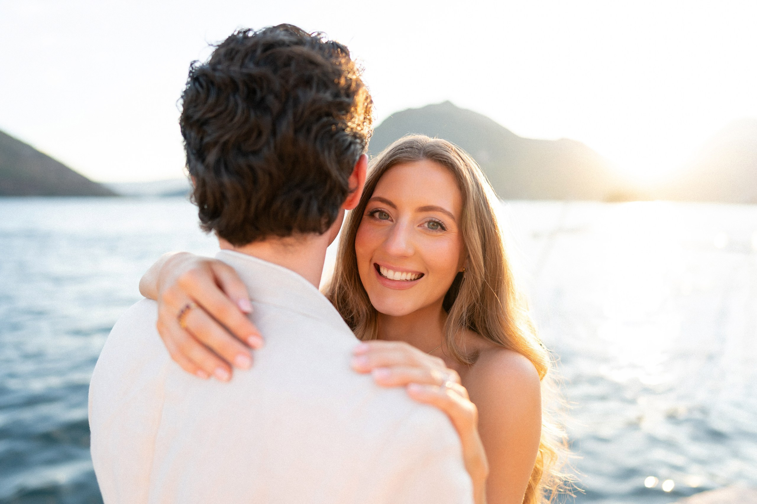 Proposal in Perast during the photoshoot. Fotograf & Videograf in Montenegro | Maria & Vasilii
