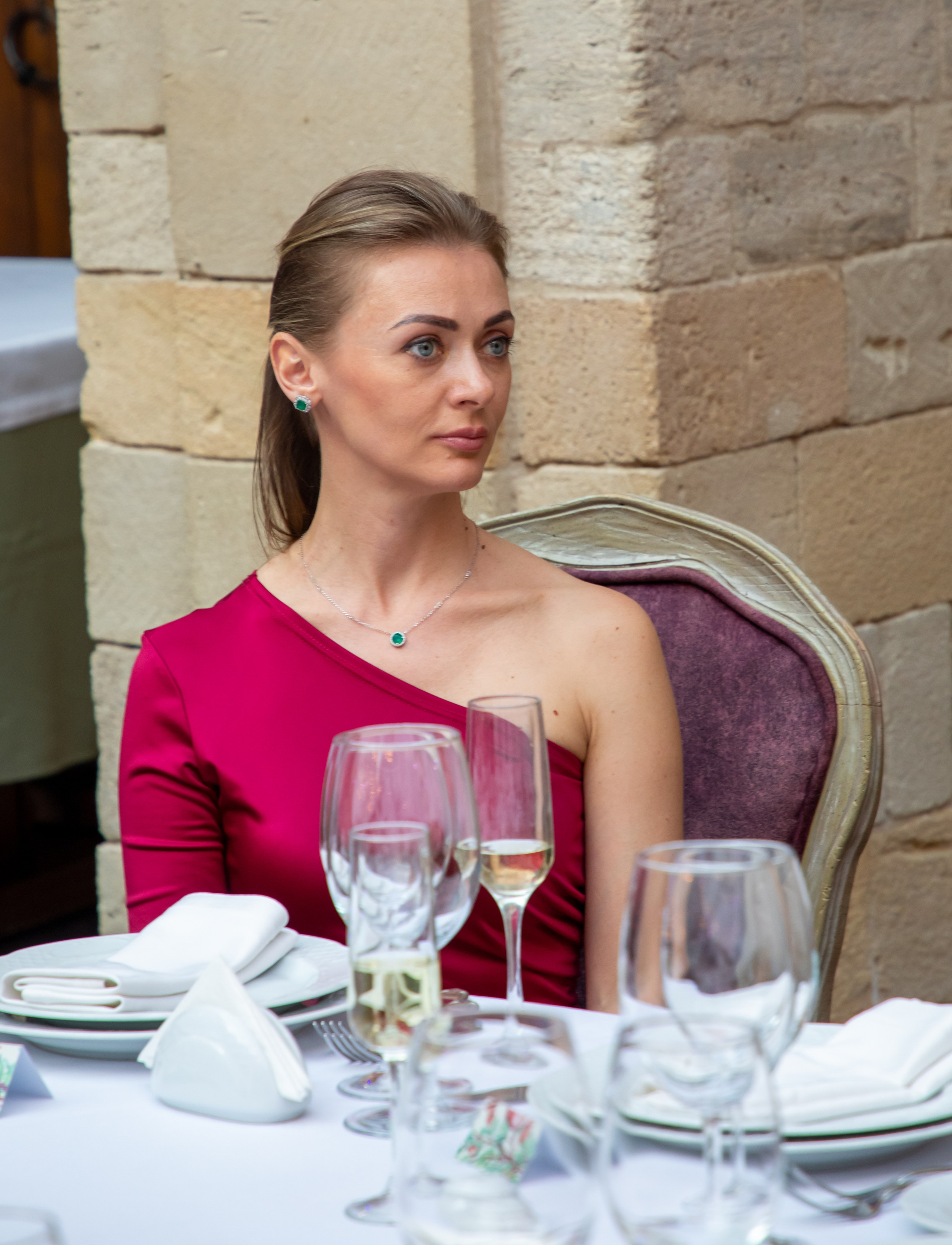 Gala-Dinner with the French Countess, the main etiquette expert Marie de Tilly. Baku Photographer