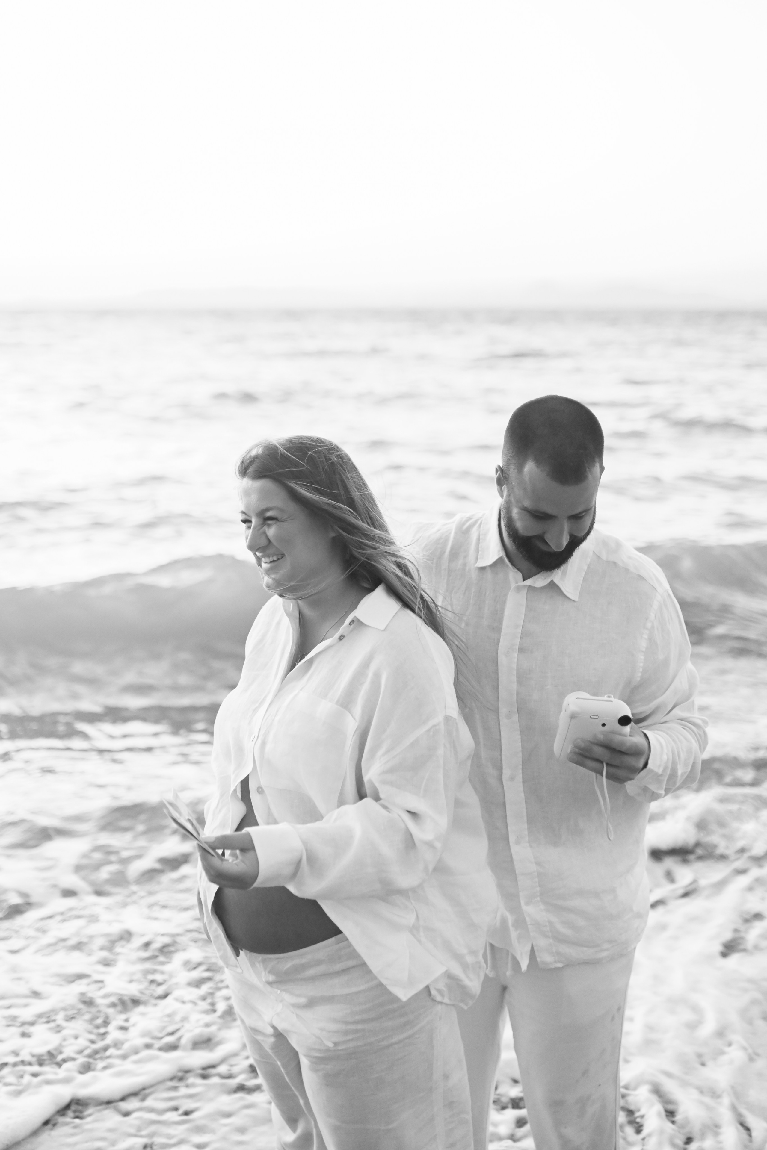 Romantic Beach Photoshoot in Rhodes — Couples & Maternity Photography at Sunset. Photographer in Rhodes Island