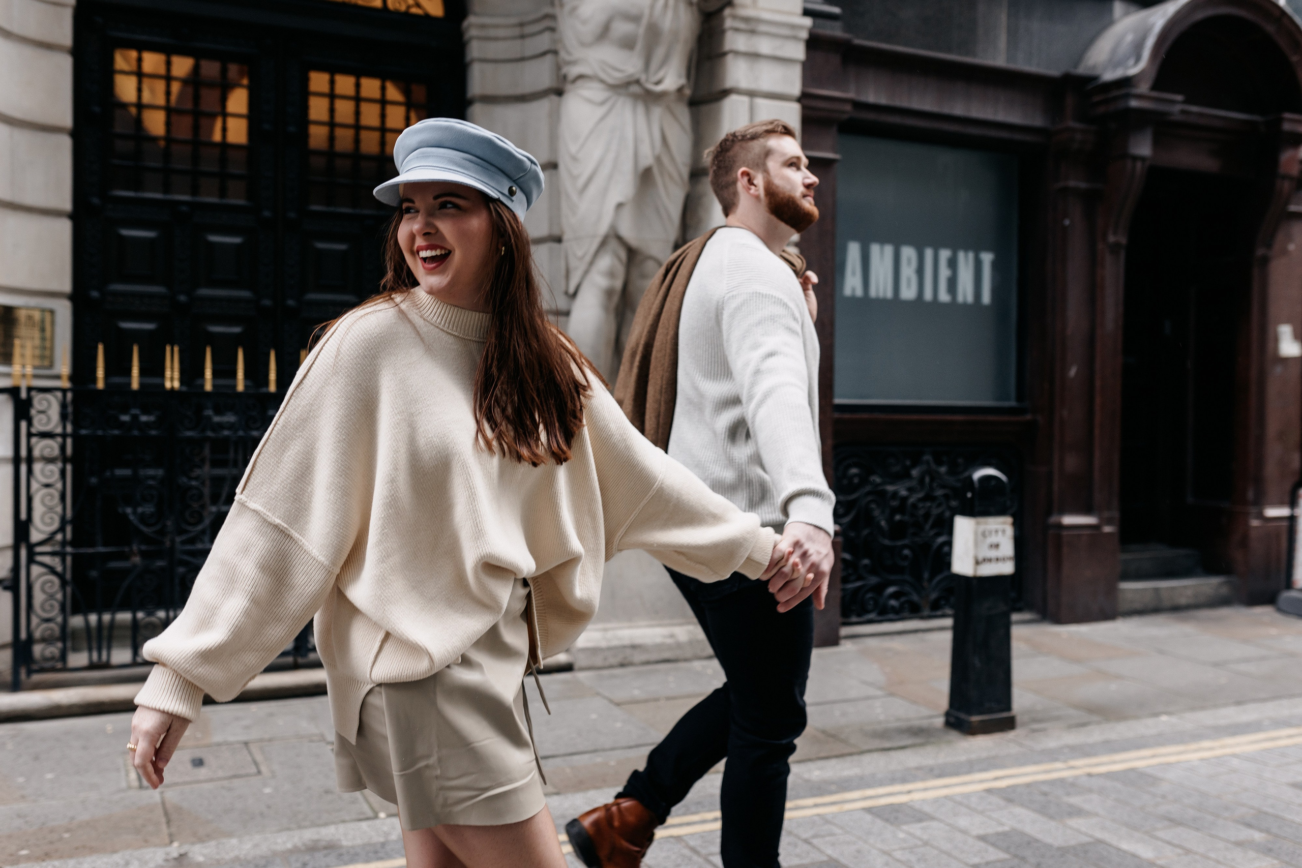 Kenna + Rob (Leadenhall Market + London City). LondonPhotoStory — Vacation Photographer in London